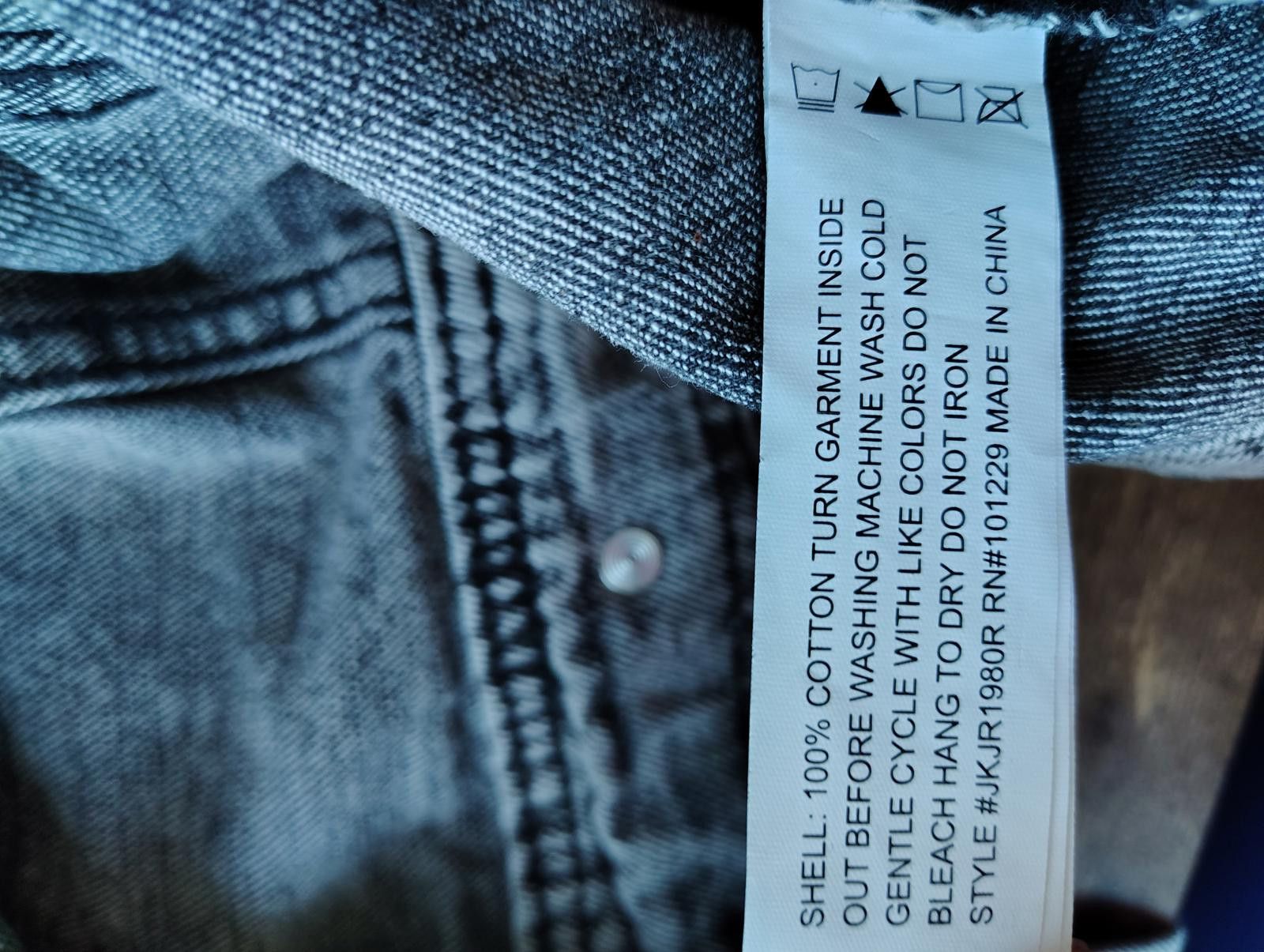 Designer Ashley Vintage Charm Grey Gray Denim Jacket - XL Size ONE SIZE - 5 Thumbnail