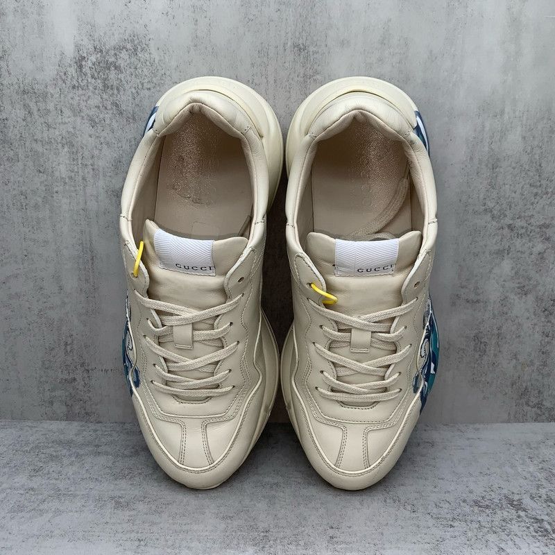 Gucci Gucci Rhyton Wave Print Low-Top Dad Sneakers - Size US 8 / EU 41 - 5 Thumbnail