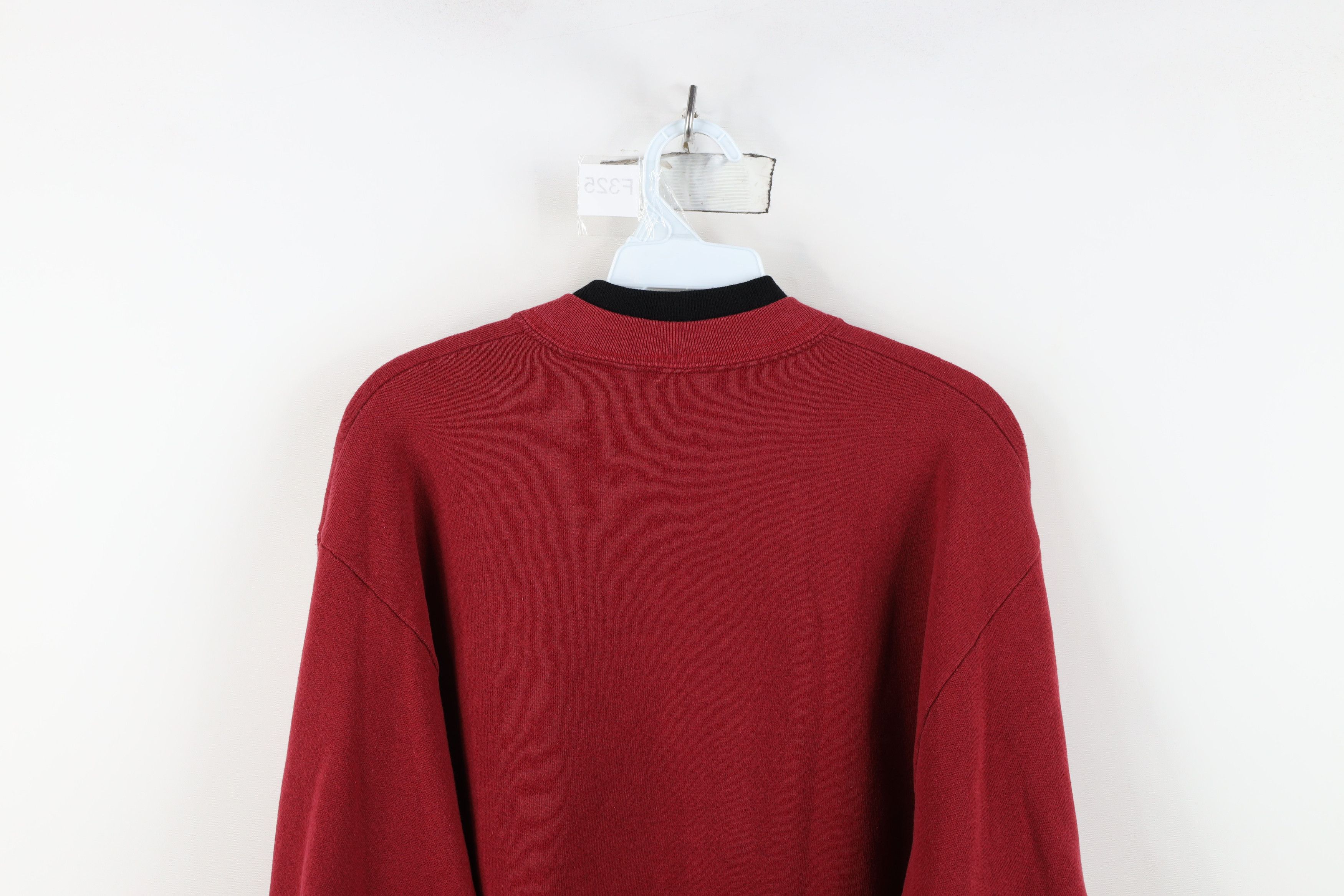 Vintage Vintage 90s Streetwear Nature Snow Birds Sweatshirt Red USA Size L / US 10 / IT 46 - 11 Thumbnail