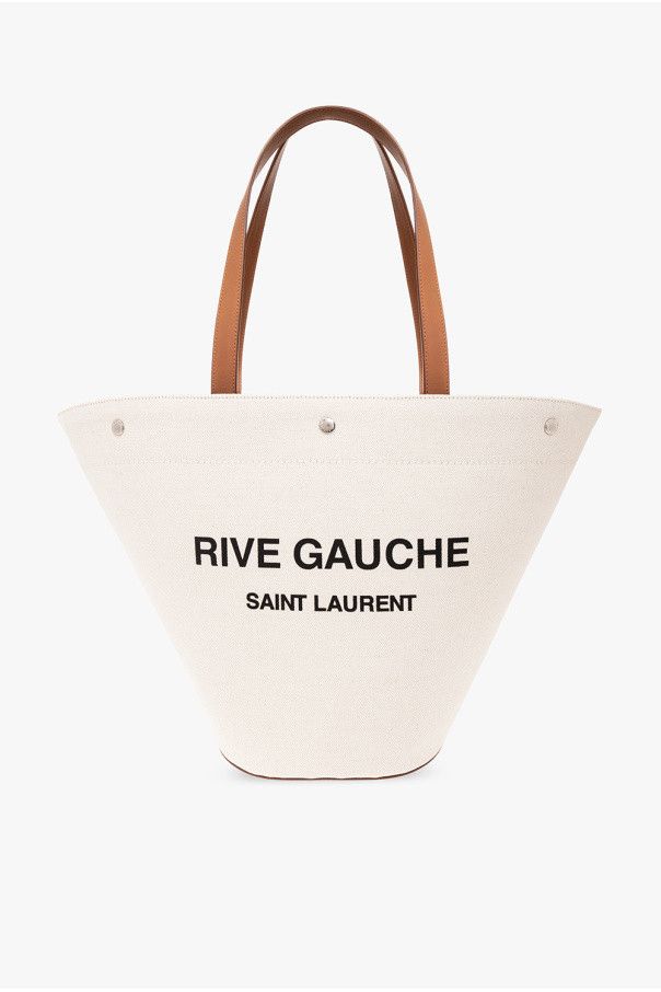 Saint Laurent Paris o1b1hav110225 Size: OS/ Rive Gauche Shopping Bag in Beige Size ONE SIZE - 1 Thumbnail