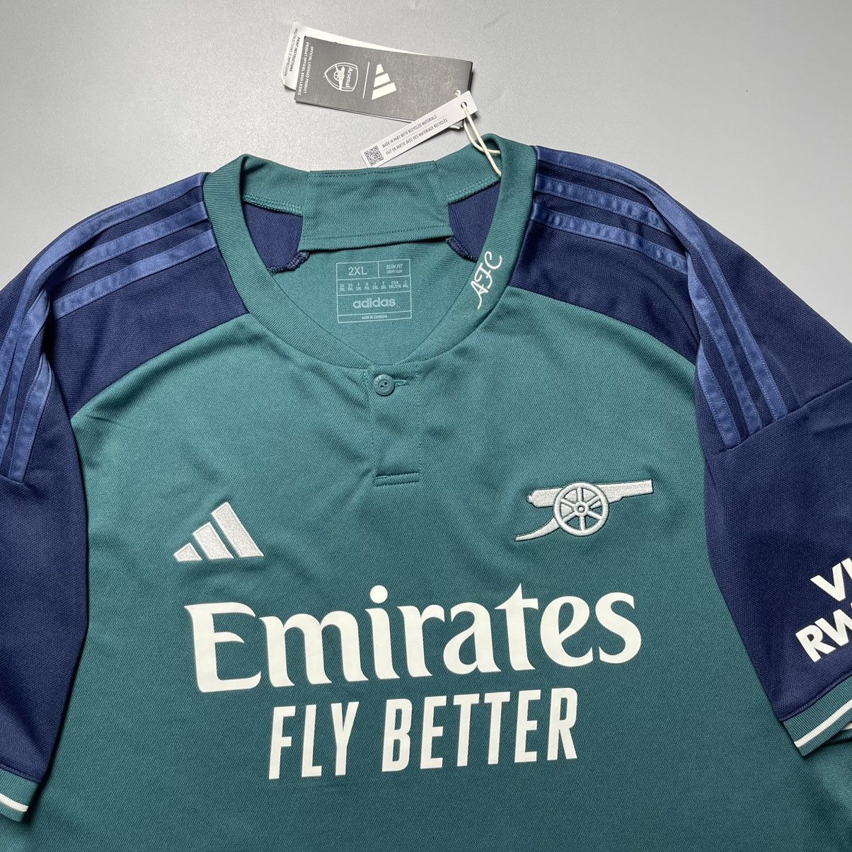 Adidas × Vintage NWT ARSENAL ADIDAS 2023/2024 SOCCER THIRD JERSEY #15 KIWIOR Size US XXL / EU 58 / 5 - 4 Thumbnail
