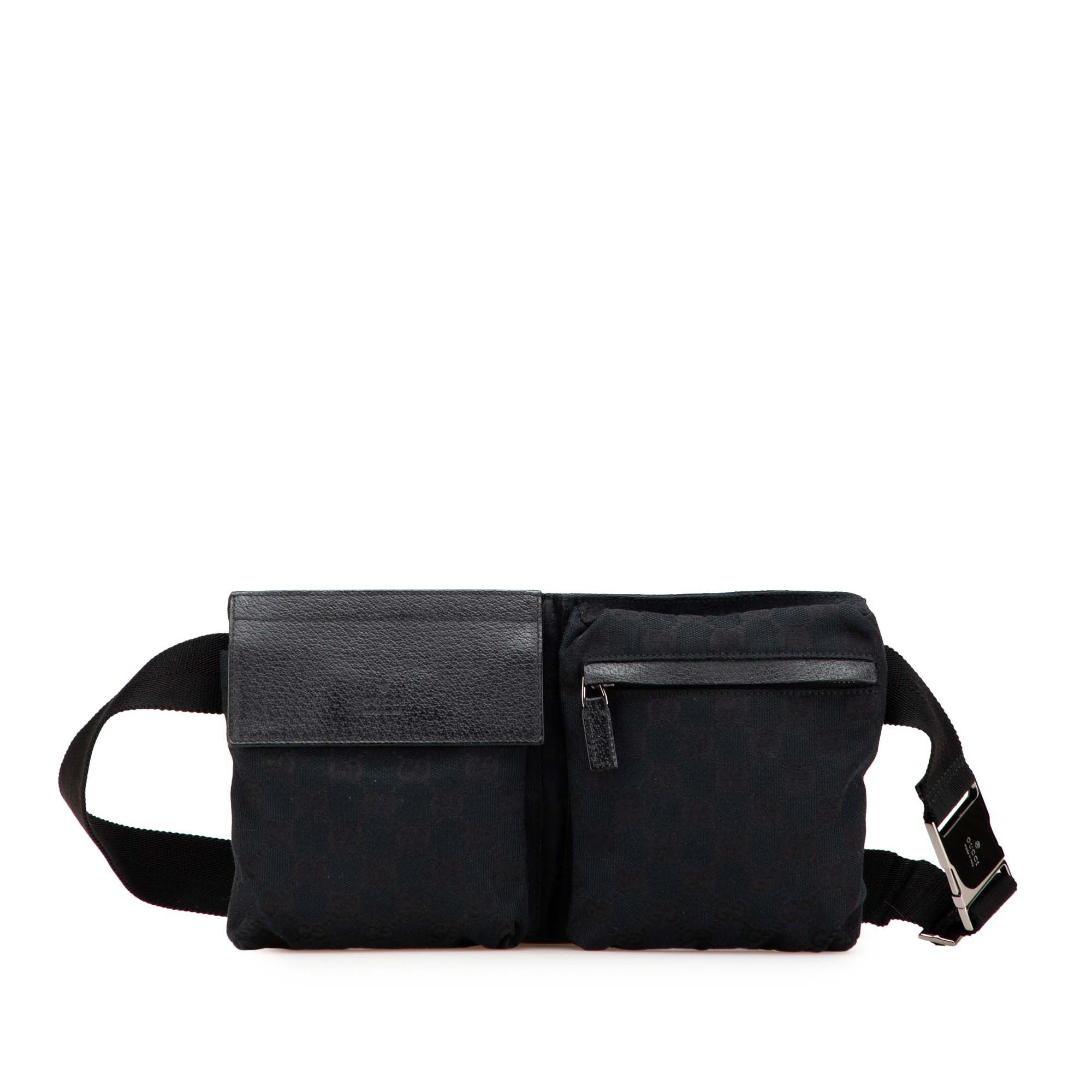 Pocket Belt Double Pouch Belt Bag Gucci GG Canvas Double Pocket