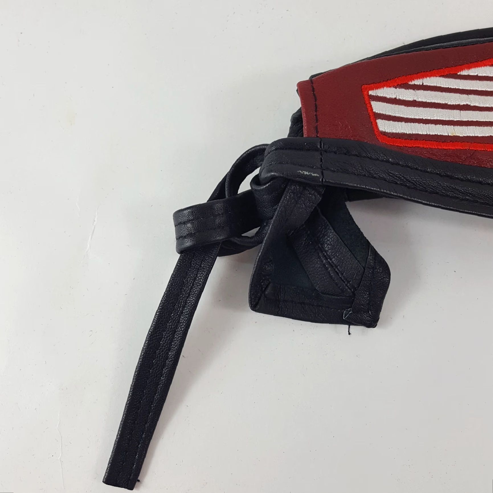 Vintage VINTAGE Sheep Leather USA Flag Motorcycle Skull Cap Headwrap Men One Size Black 90s Biker Skull 80s Y2K Athletic Outdoor Size ONE SIZE - 6 Thumbnail