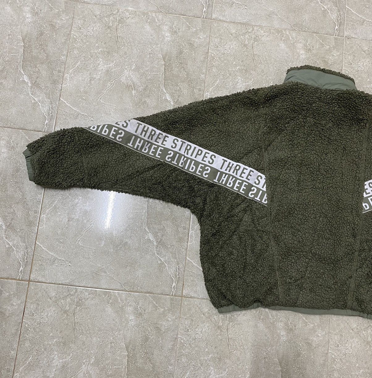 Adidas Adidas Fleece Sherpa Baggy Zipper Jacket Size US M / EU 48-50 / 2 - 4 Thumbnail