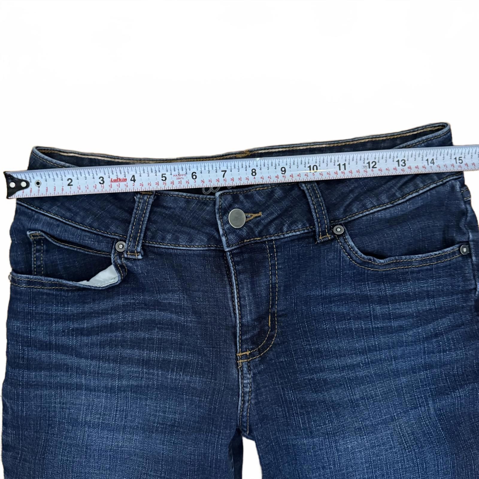 Wrangler Women's Wrangler Straight Leg Jeans 27x29 Dark Blue Denim Size 27" / US 4 / IT 40 - 4 Thumbnail