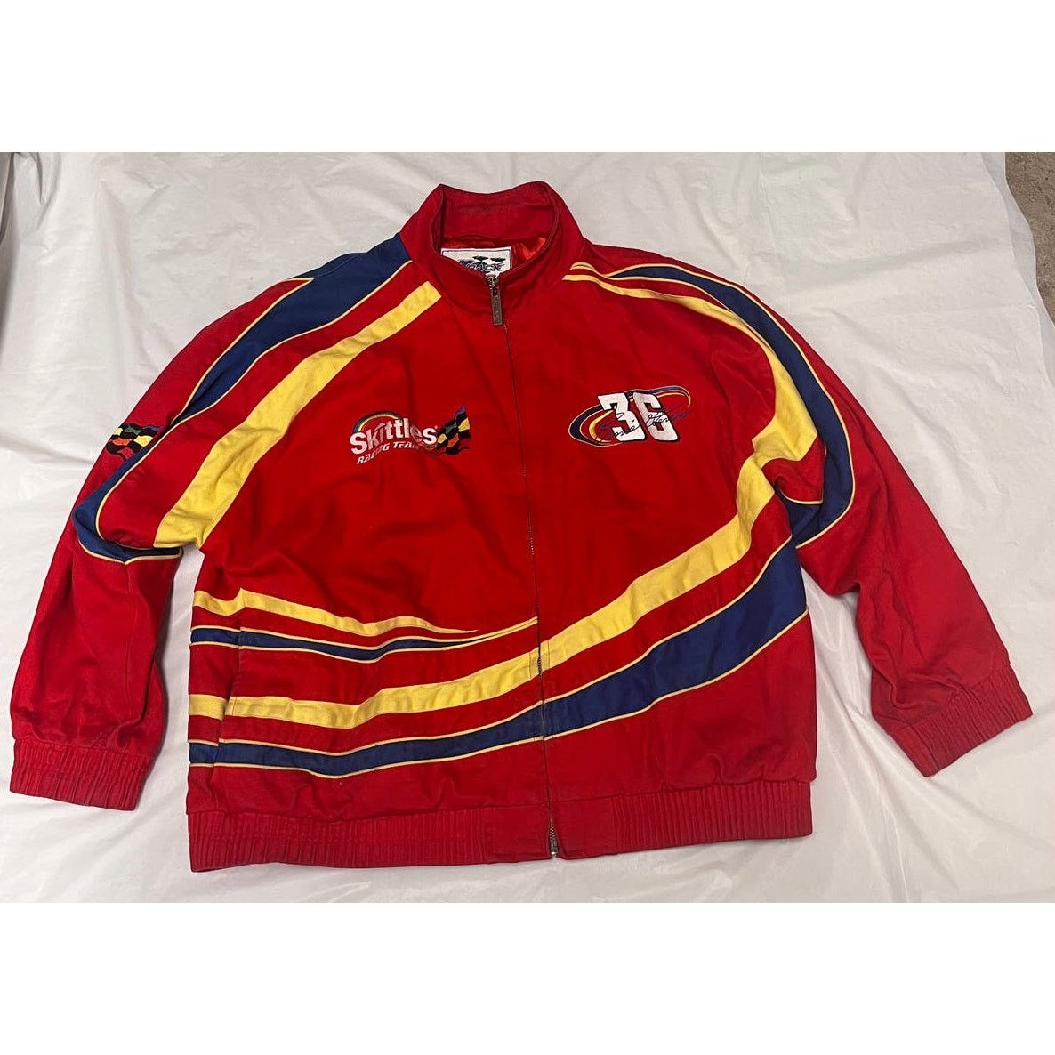 Other Vintage Skittles Racing Team Jacket Ernie Irvan Track Gear Size US XXL / EU 58 / 5 - 14 Thumbnail
