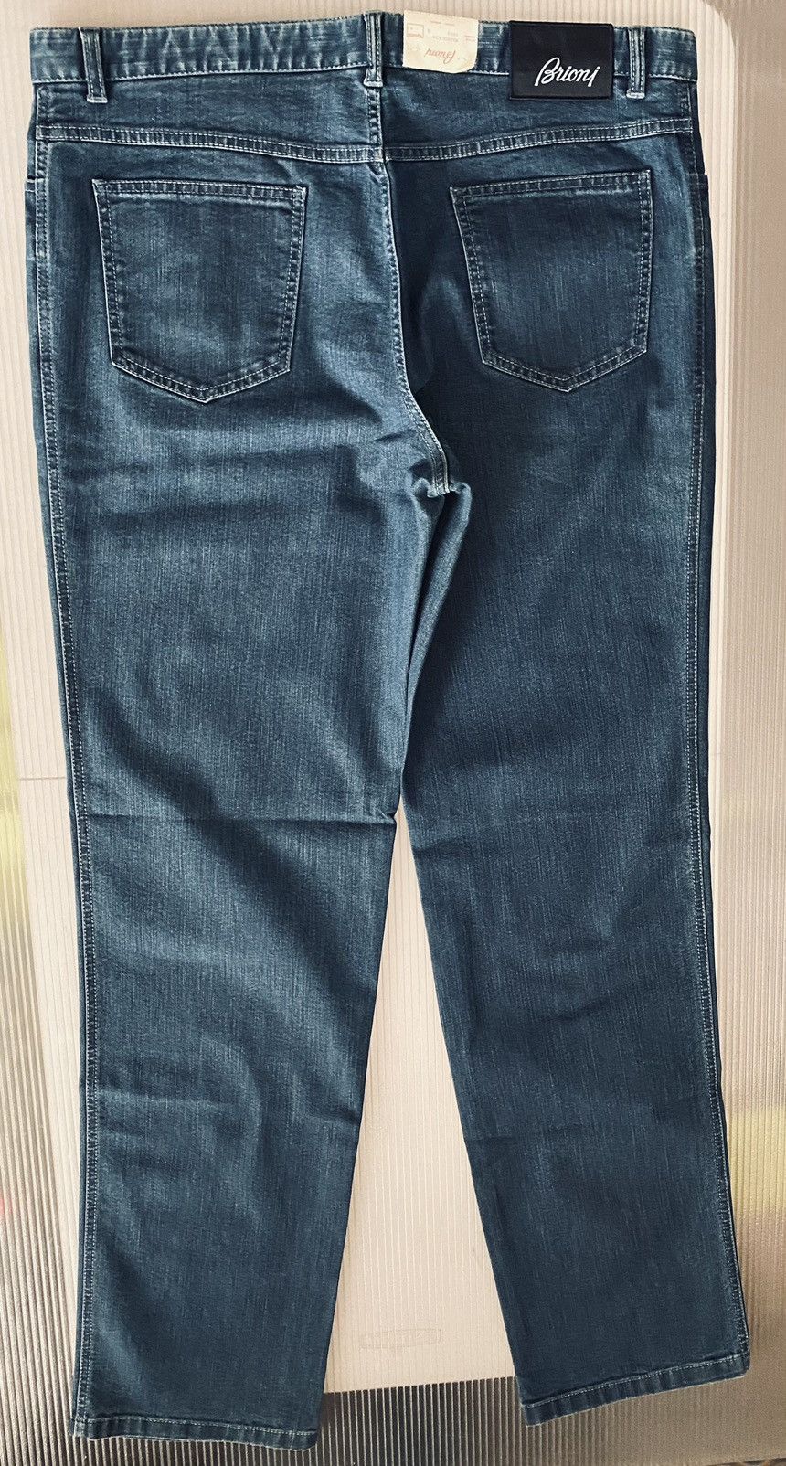 Brioni Brioni 🇮🇹 marmolada bleached denim relax fit jeans 39 NEW Size US 39 - 4 Thumbnail