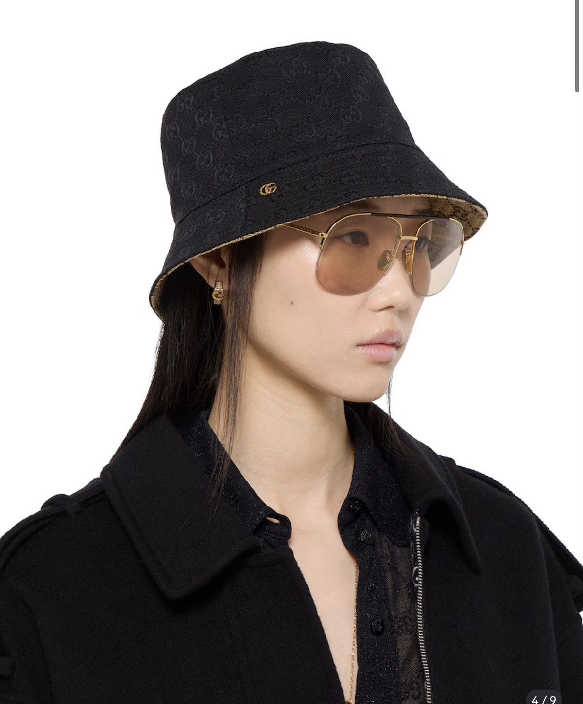 Gucci Gucci Reversible GG Canvas Bucket Hat Size ONE SIZE - 2 Thumbnail