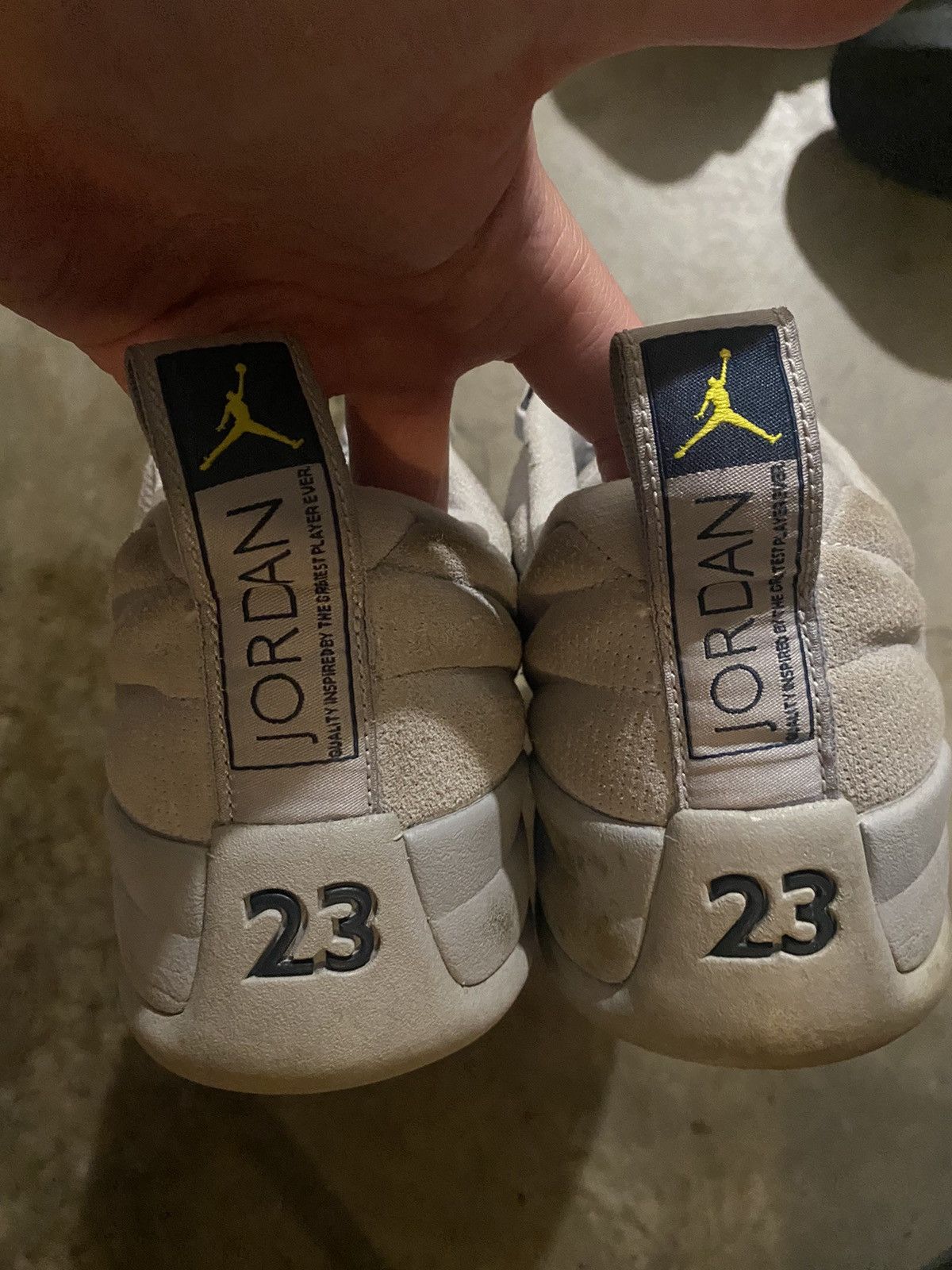 Jordan Brand × Nike Jordan 12 Low Wolf Grey Size US 12 / EU 45 - 3 Thumbnail