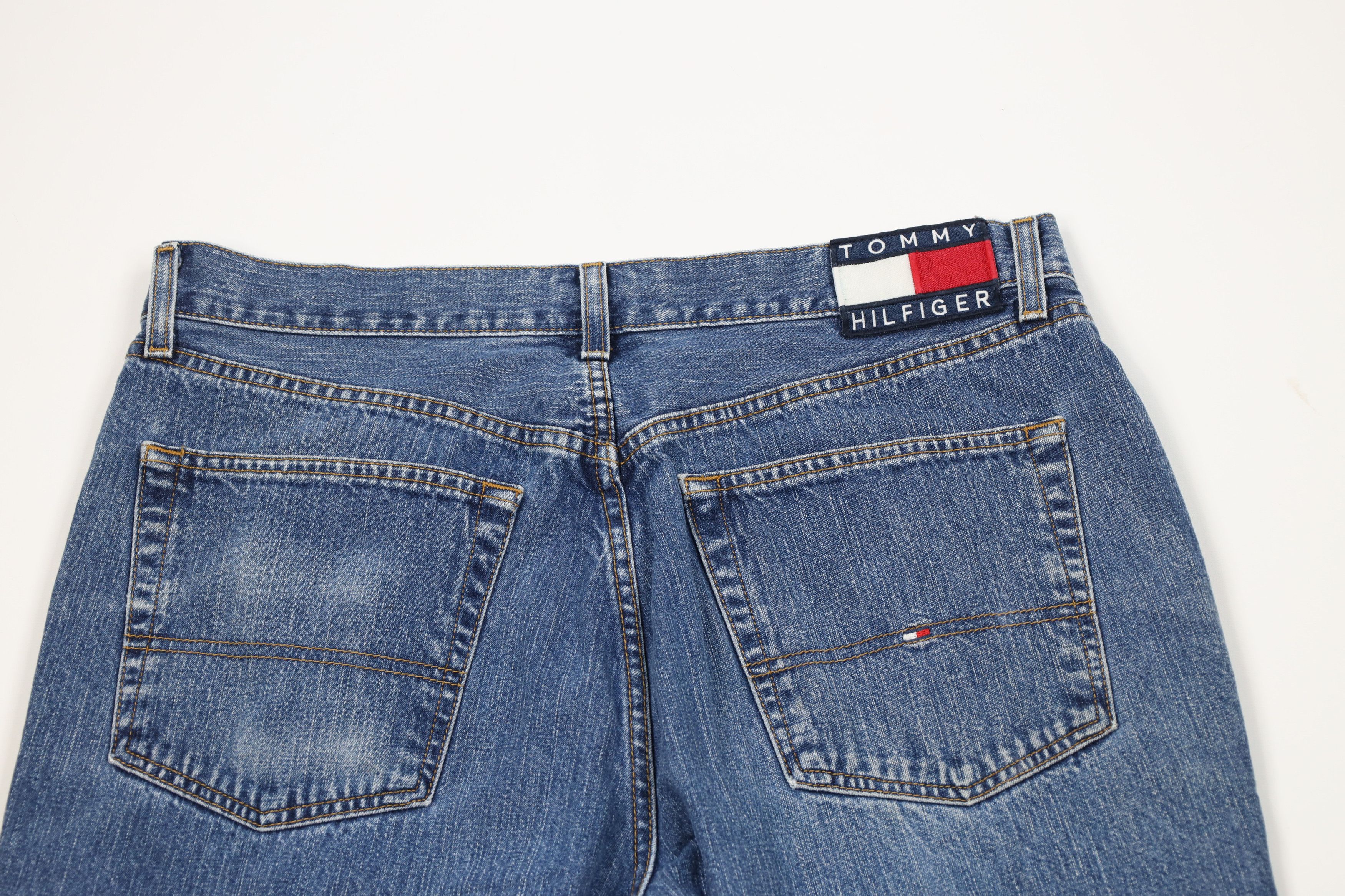 Tommy Hilfiger Vintage 90s Y2K Tommy Hilfiger Fit Wide Leg Denim Jeans Size US 34 / EU 50 - 9 Thumbnail