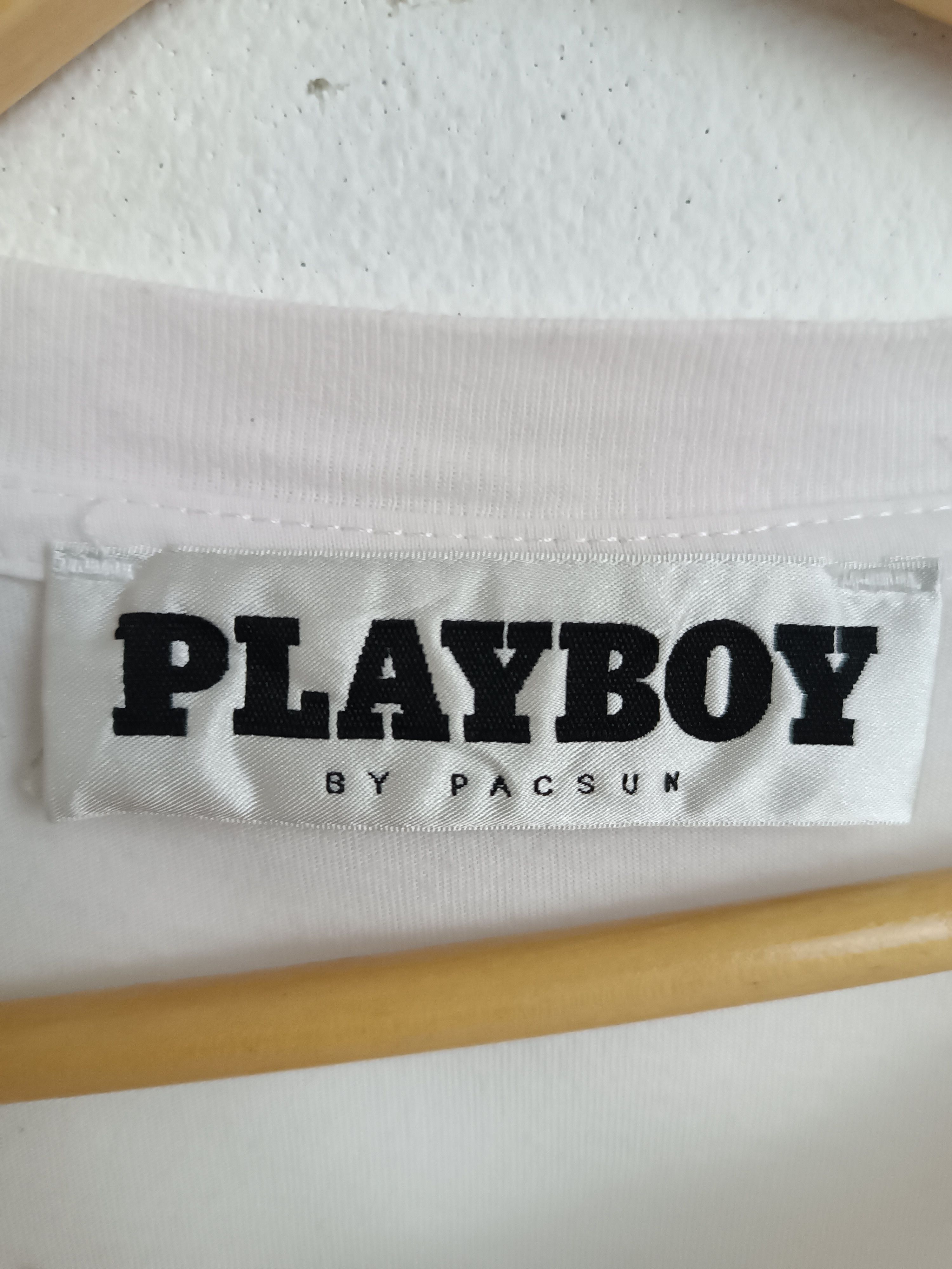 Pacsun × Playboy VINTAGE PLAYBOY BY PACSUN STRIPED LOGO VERY RARE TEE Size US XL / EU 56 / 4 - 7 Thumbnail