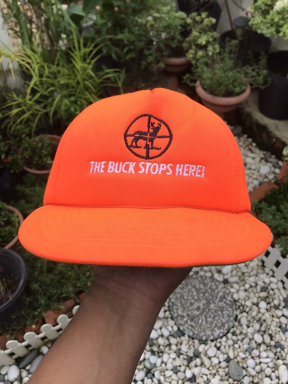 Vintage ACCEPT OFFER 💥 VINTAGE THE BUCK STOPS HERE HUNTING TRUCKER Size ONE SIZE - 1 Thumbnail