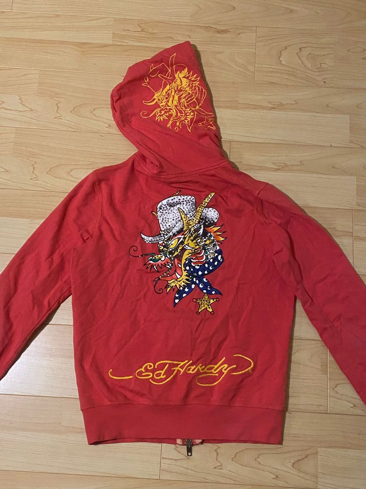 Christian Audigier × Ed Hardy × Vintage Don ed hardy by Christian Audigier red dragon hoodie Size US M / EU 48-50 / 2 - 2 Thumbnail