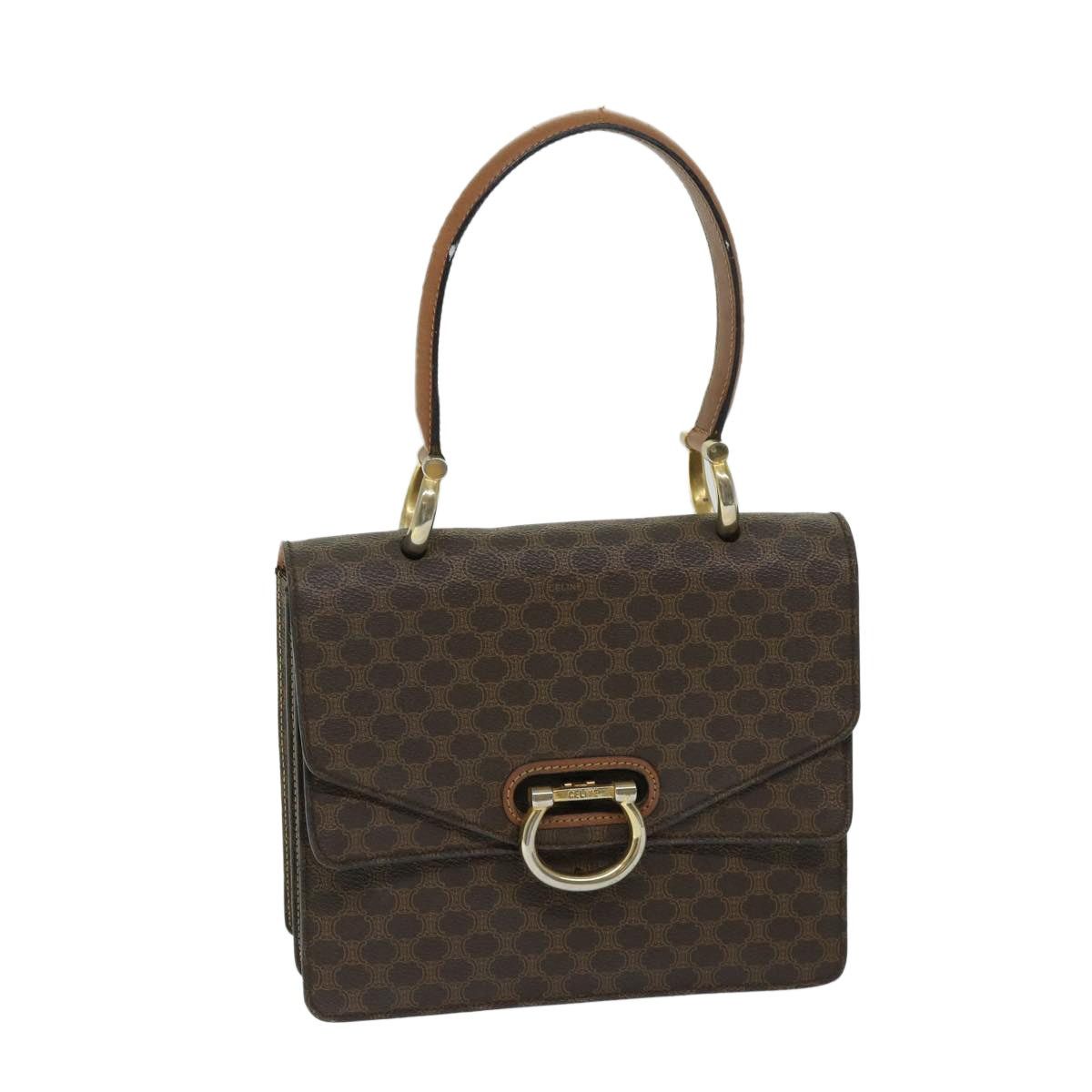 Celine CELINE Macadam Canvas Hand Bag Pvc Brown Size ONE SIZE - 1 Thumbnail