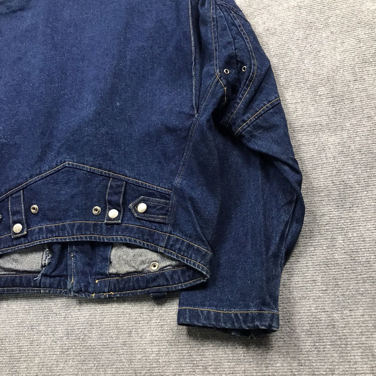 Designer × Japanese Brand 🔥DOUBLE COLLAR DENIM GEMBONY DENIM JACKET Size US M / EU 48-50 / 2 - 10 Thumbnail
