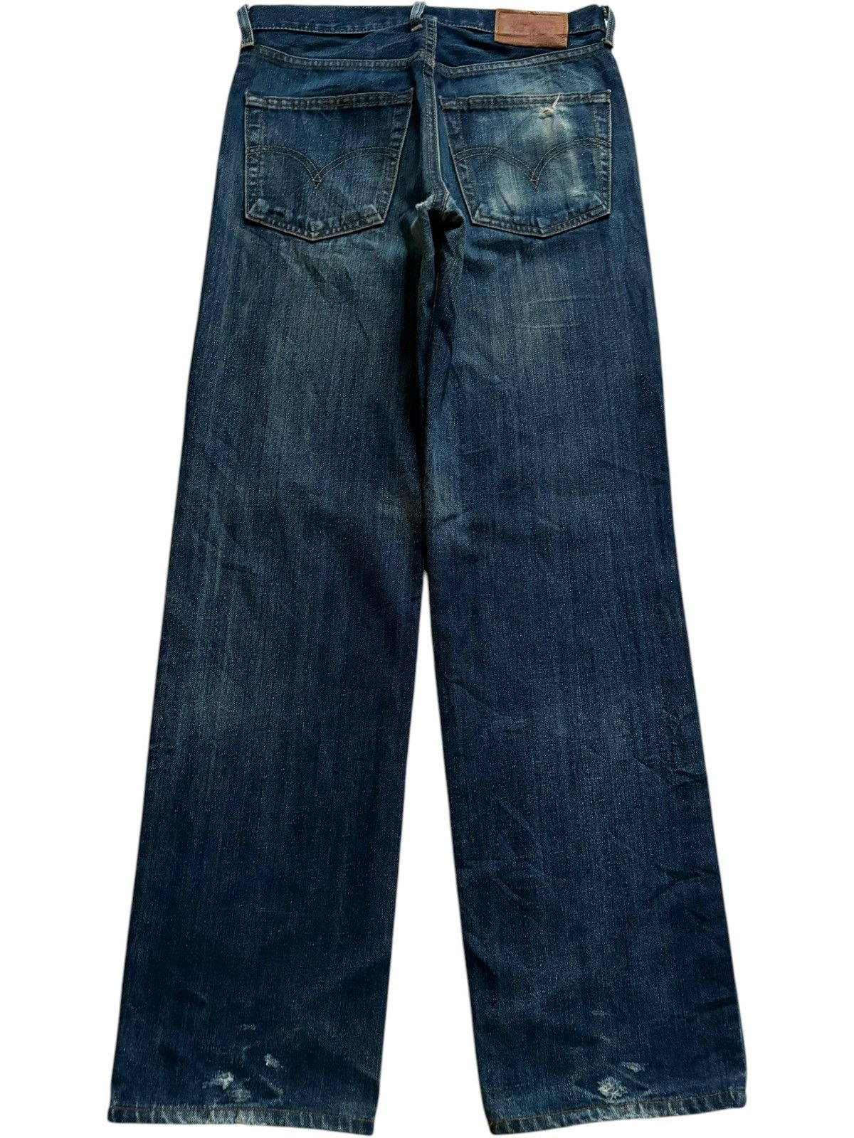 Levi's Vintage Levis 502 Faded Blue Wash Distress Loose Jeans Size US 30 / EU 46 - 2 Thumbnail