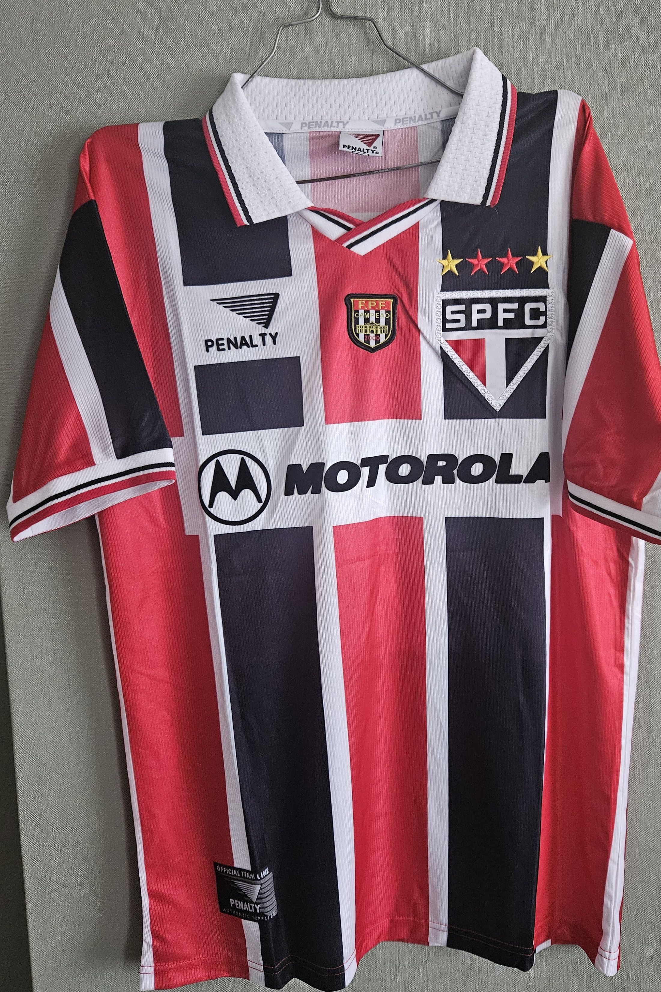Other Raí 10 São Paulo 2000 Vintage Soccer Jersey Trikot Size US L / EU 52-54 / 3 - 3 Thumbnail