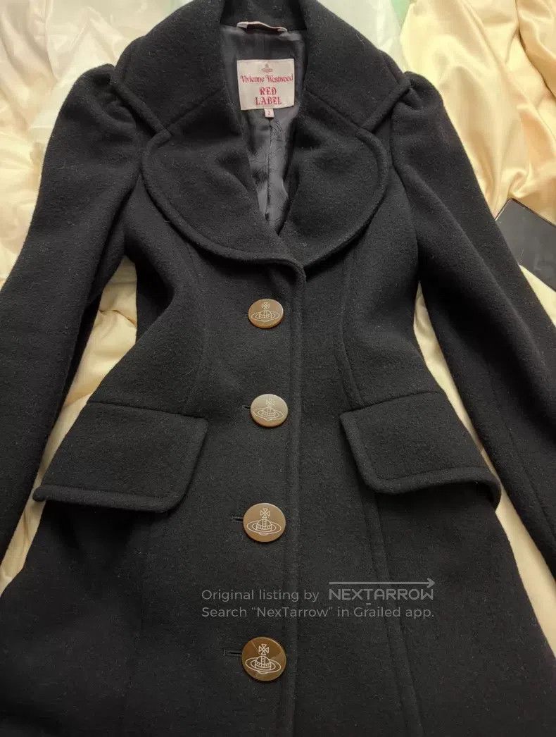 Vivienne Westwood Vivienne Westwood Heart-shaped collar 90% wool coat Size M / US 6-8 / IT 42-44 - 3 Thumbnail
