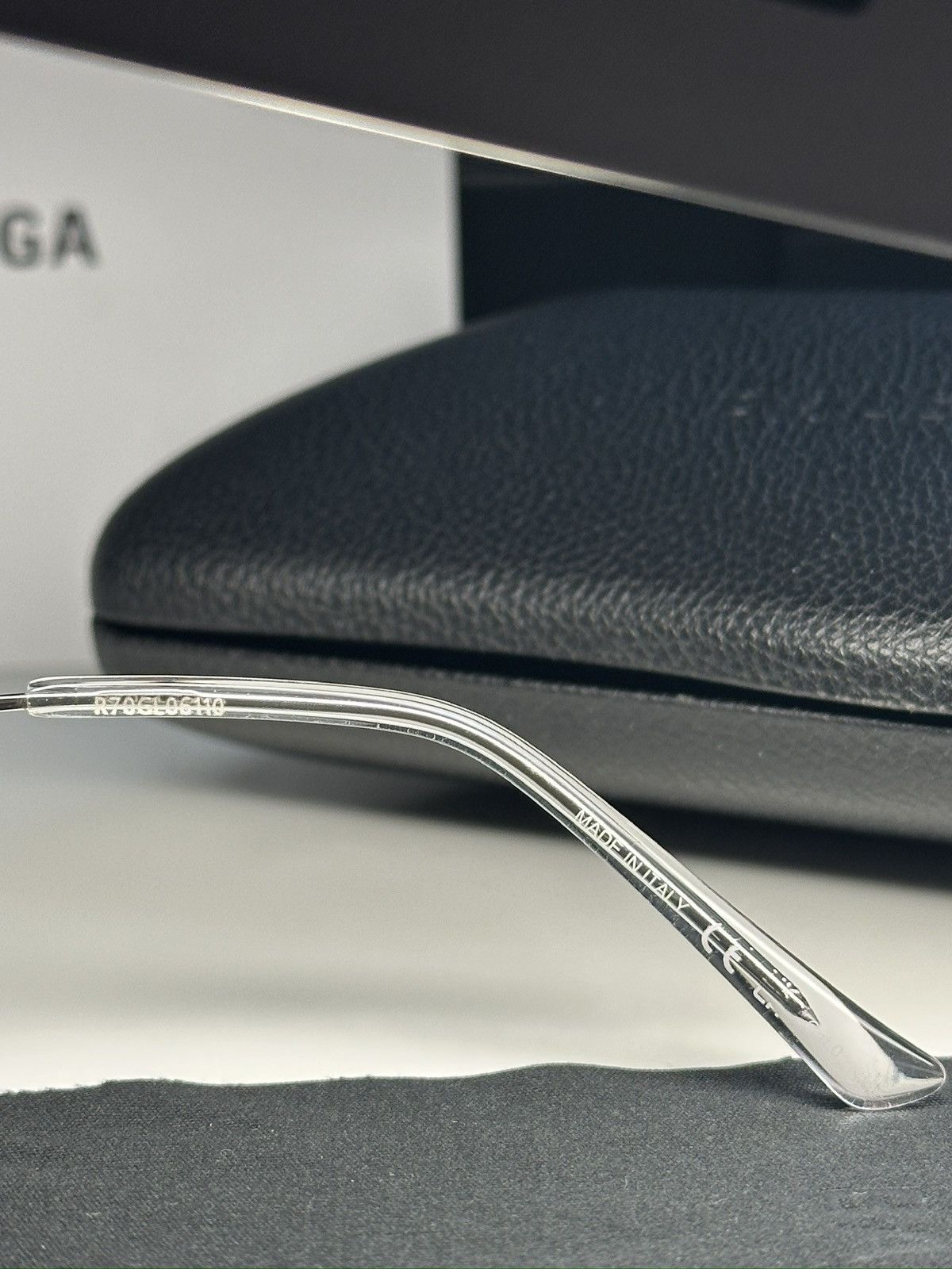 Balenciaga Balenciaga Invisible Rectangle Silver Sunglasses Size ONE SIZE - 5 Thumbnail