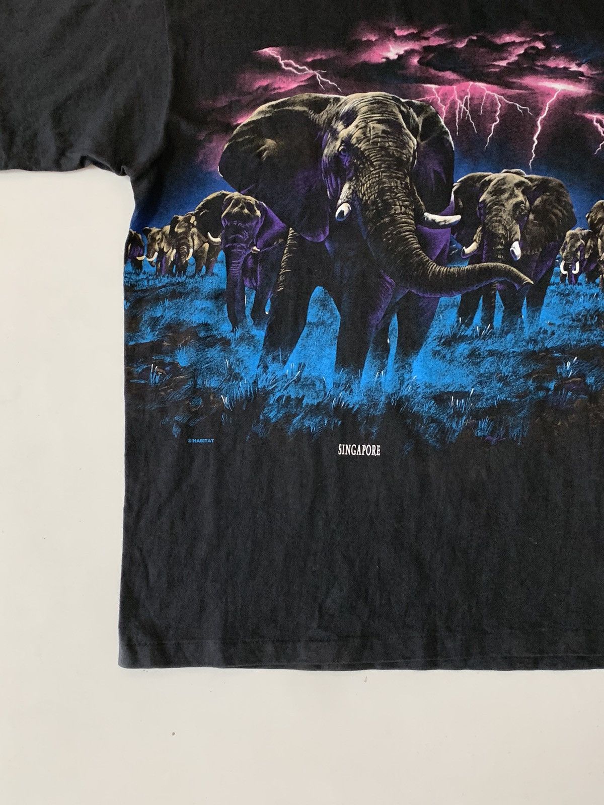 Vintage 1990°S Vintage Graphic Print Black Thai Elephant Wood ArtOAP Size US M / EU 48-50 / 2 - 7 Thumbnail