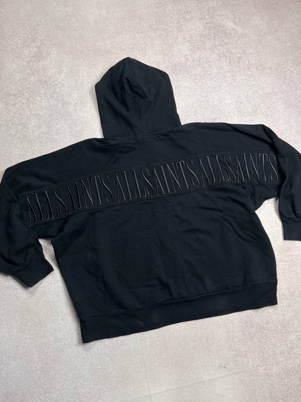 Allsaints × Vintage Vintage Allsaints Spellout Big Logo Boxy Hoodie Y2K M Size US M / EU 48-50 / 2 - 2 Thumbnail