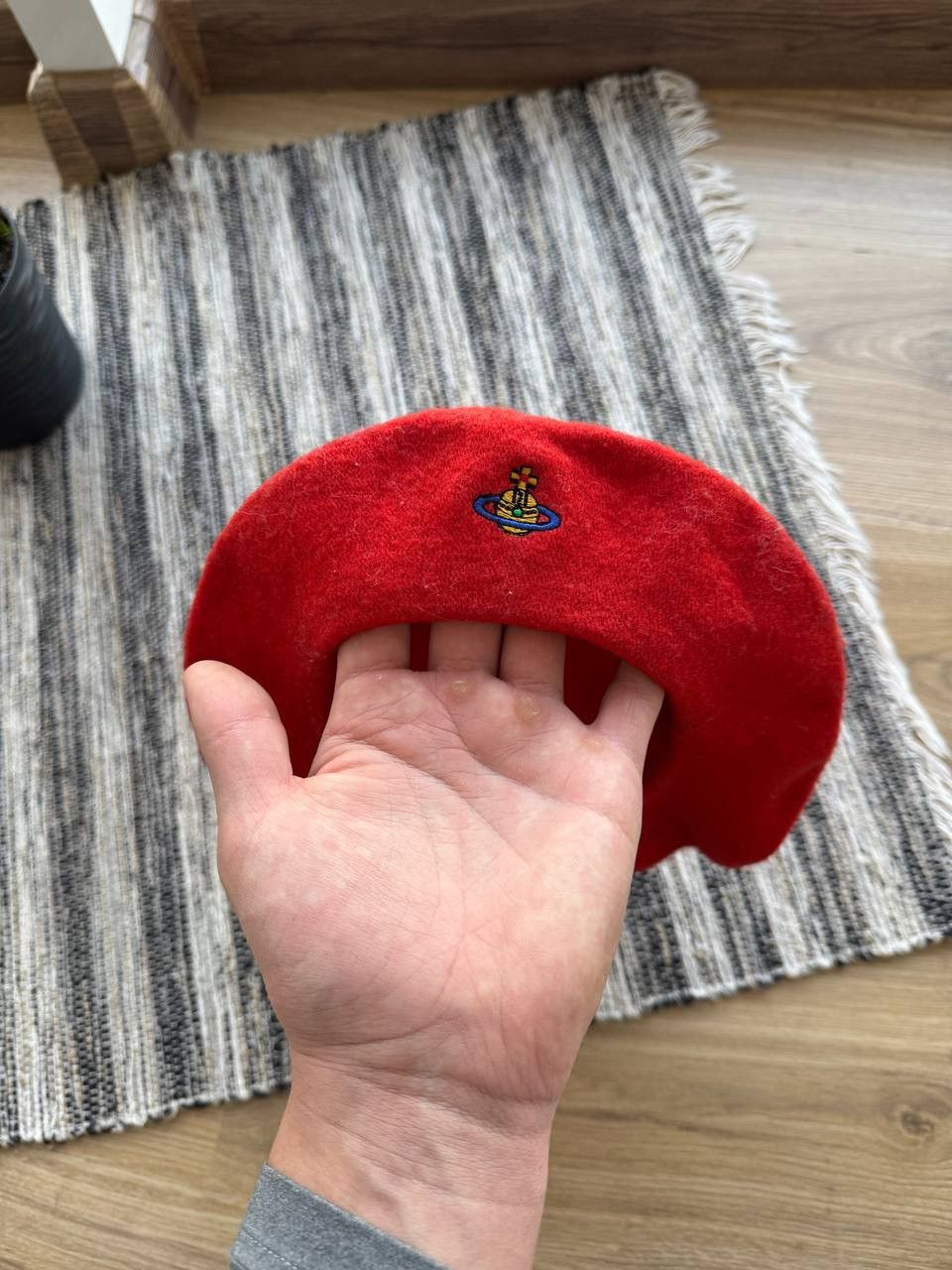 Vivienne Westwood VIVIENNE WESTWOOD BERET RED WOOMEN’S WOOL HAT LIMITEDEDITION Size ONE SIZE - 8 Thumbnail