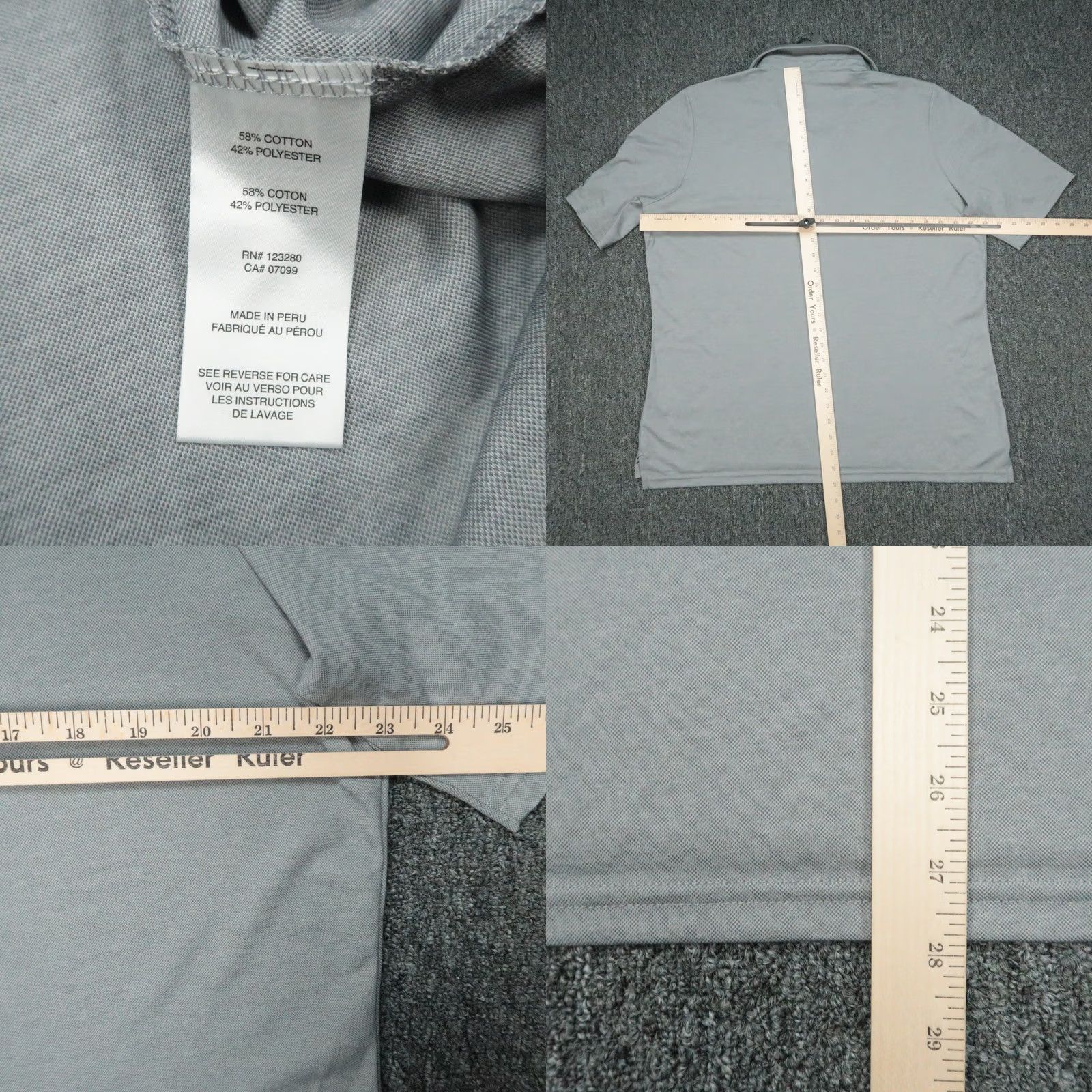TravisMathew Travis Mathew Polo Shirt Women 2XL Gray Sunsetters Short Sleeve Golf Pique Moistu re Wicking Athletic Casual Travel Workwear Size XXL / US 16-18 / IT 52-54 - 8 Thumbnail