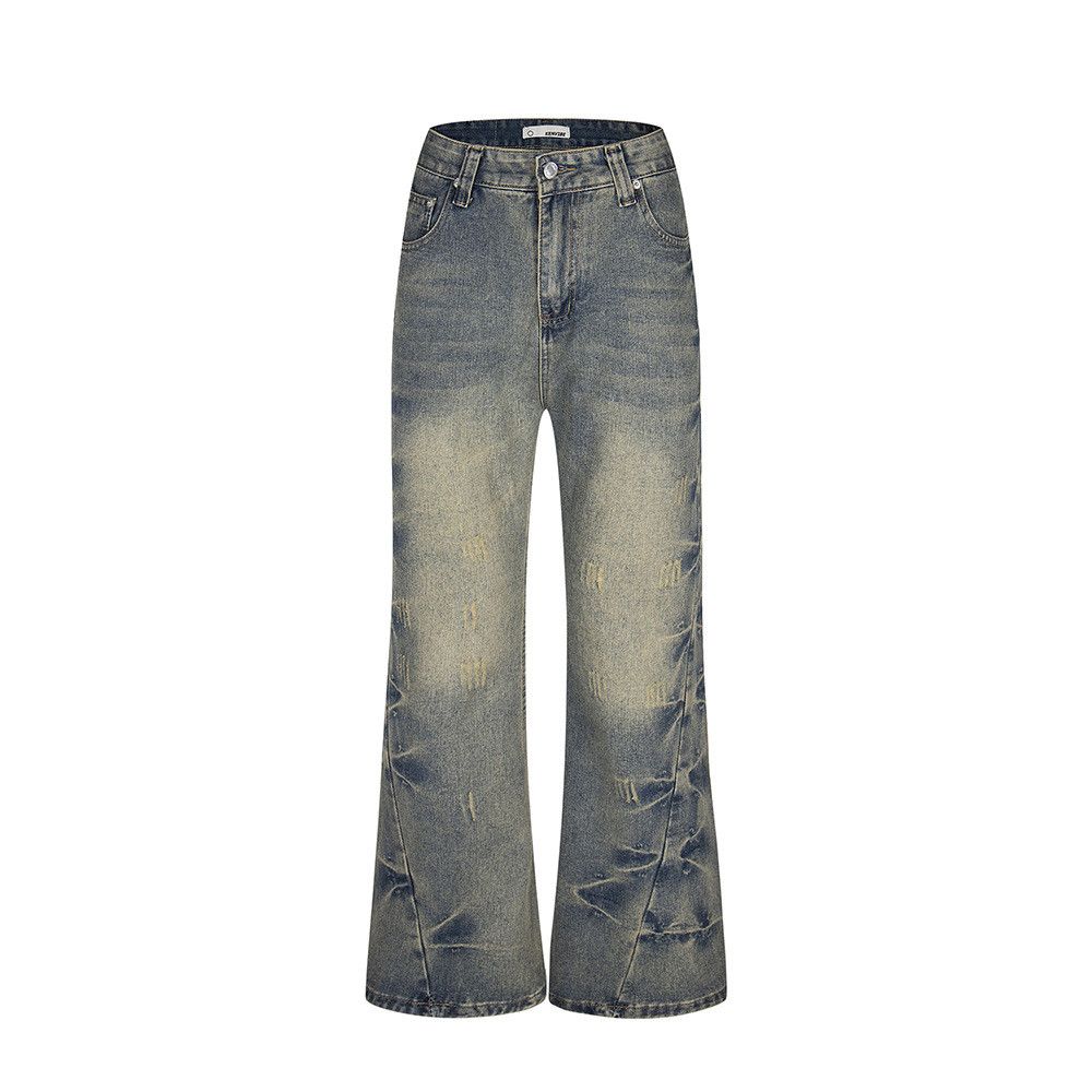 Vintage American retro straight leg cleanfit flared jeans Size US 32 / EU 48 - 1 Thumbnail