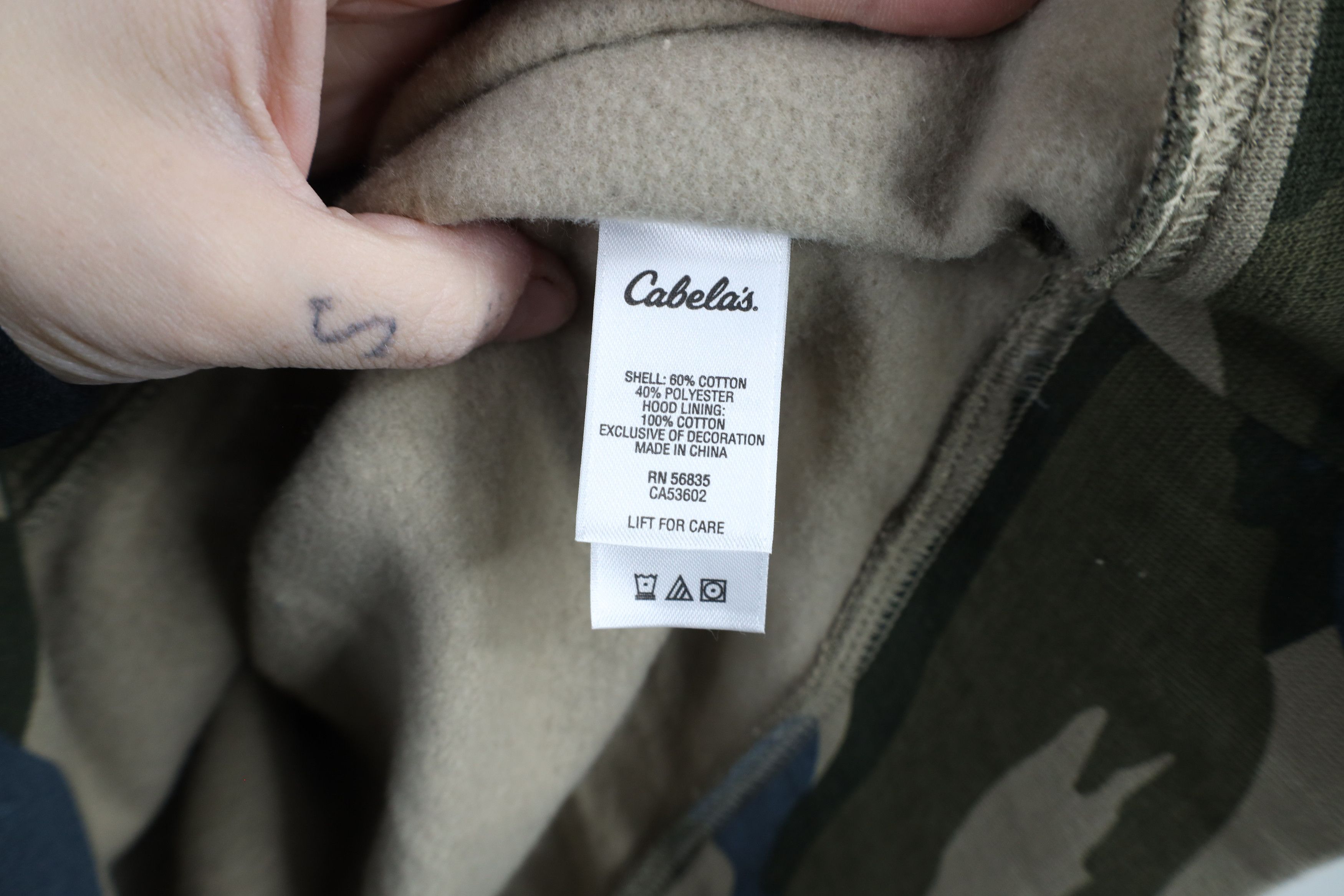 Cabelas × Vintage Vintage Y2K Cabelas Script Camouflage Hoodie Sweatshirt Size XXL / US 16-18 / IT 52-54 - 10 Thumbnail