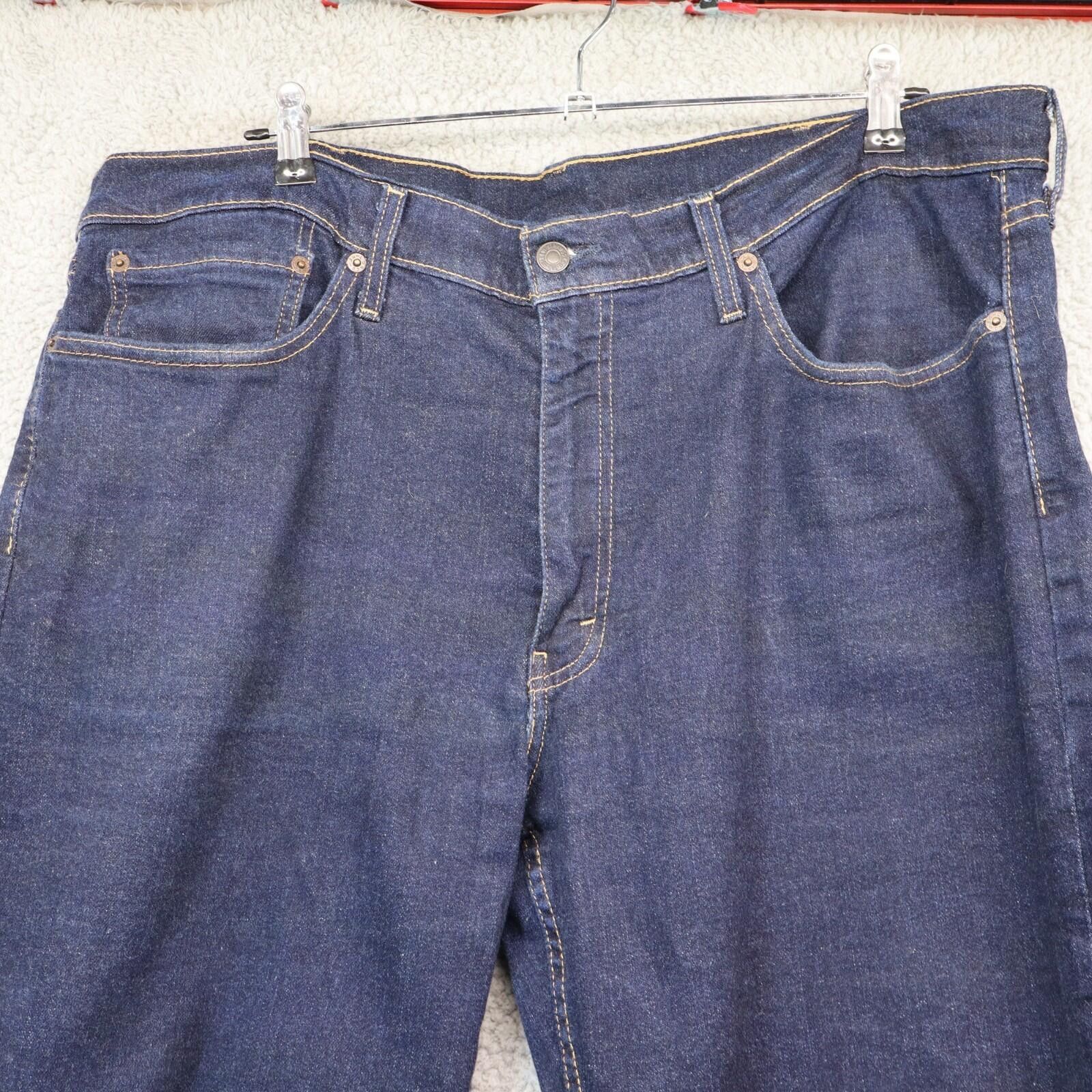 Levi's Levi's Men 514 Straight Stretch Blue Denim Jeans Tag 38x30 Size US 38 / EU 54 - 5 Thumbnail