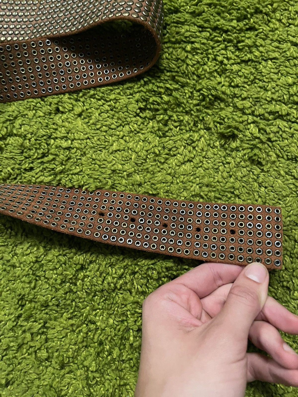 Cowboy Equipment × Genuine Leather × Hollywood Trading Company HTC Hollywood Trading Company real leather belt Size 30 - 3 Thumbnail