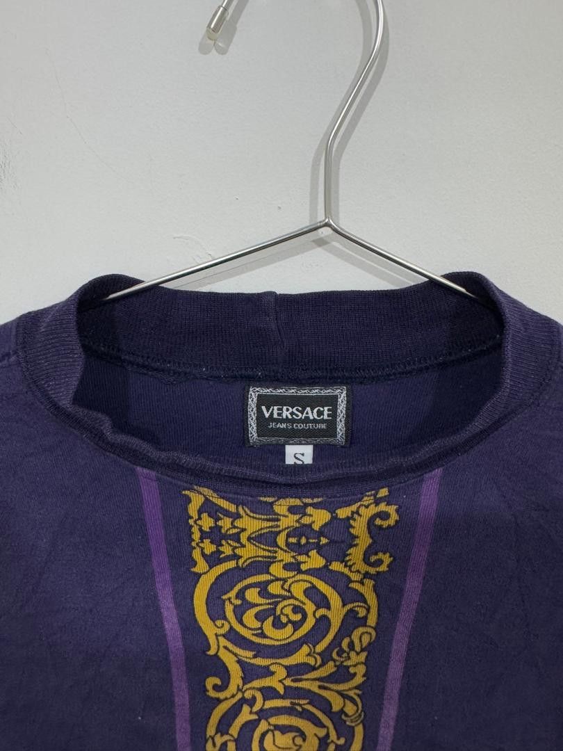 Versace × Versace Jeans Couture Vintage 80s Versace Jeans Couture Sweatshirt Size US L / EU 52-54 / 3 - 3 Thumbnail