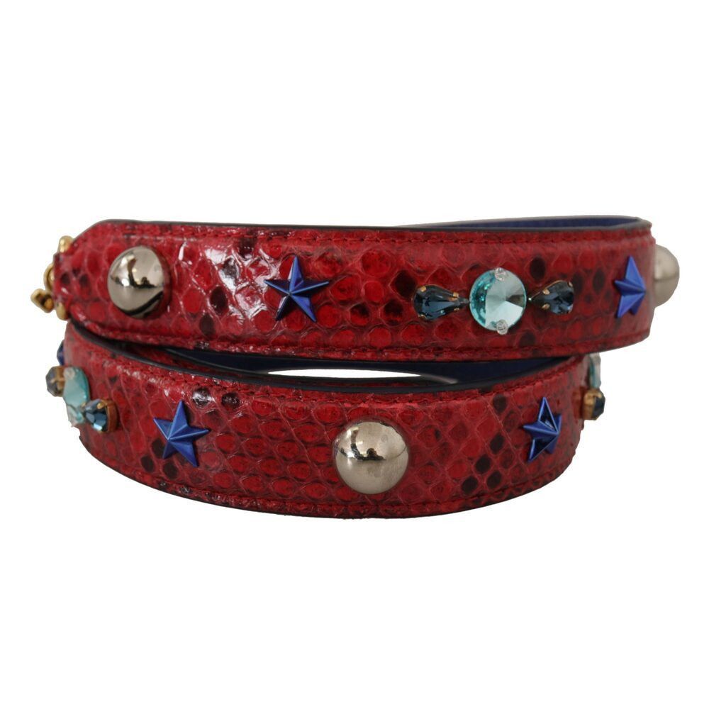 Dolce & Gabbana Dolce & Gabbana Chic Red Python Leather Shoulder Strap Size ONE SIZE - 2 Thumbnail