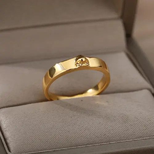 Jewelry Mashiko x Chika Aesthetic Vintage Eye Gold Rings Size ONE SIZE - 5 Thumbnail