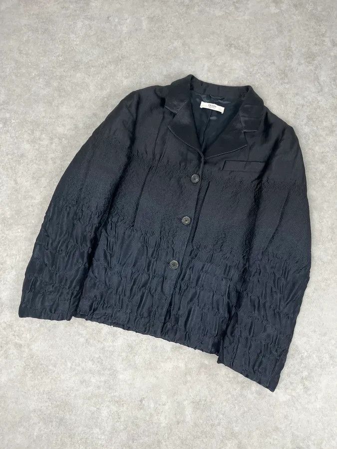 Prada FW2007 Prada Black Plissed Blazer Jacket Size M / US 6-8 / IT 42-44 - 5 Thumbnail
