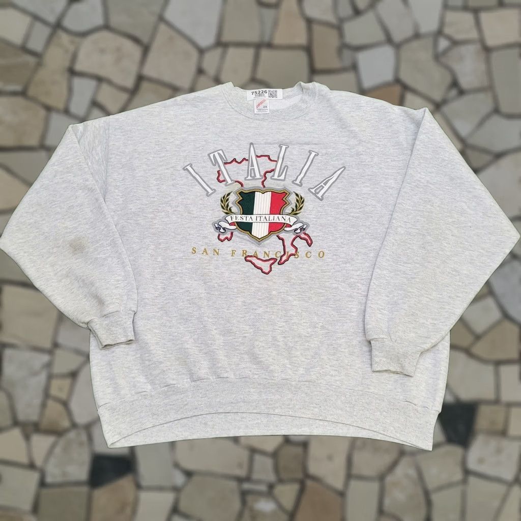 Jerzees VINTAGE Italy Sweatshirt 2XL Boxy San-Francisco Nike Shirt Size US XXL / EU 58 / 5 - 1 Thumbnail