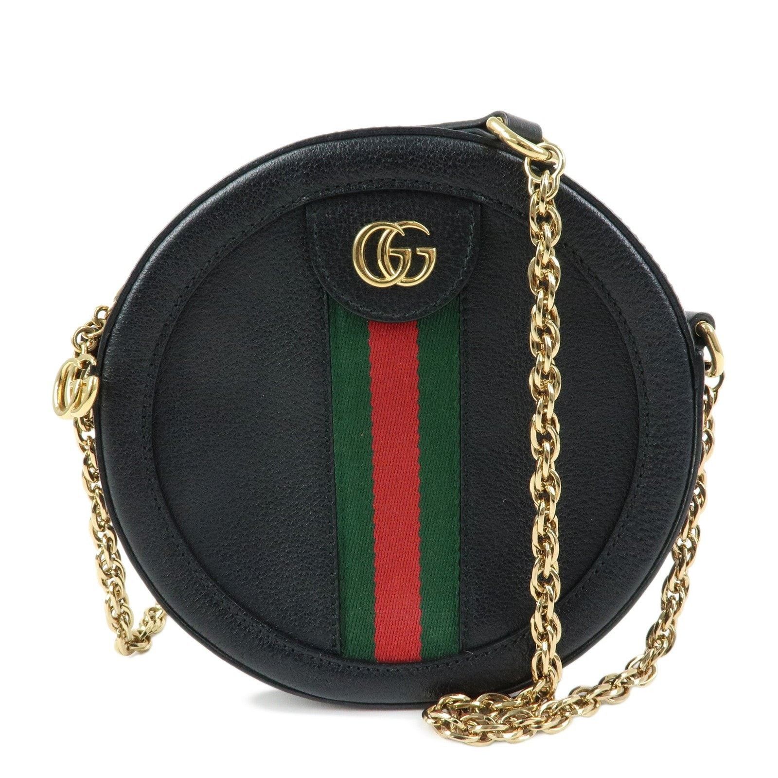Gucci Gucci Ophidia Mini Round Shoulder Bag Calfskin Crossbody Size ONE SIZE - 1 Thumbnail