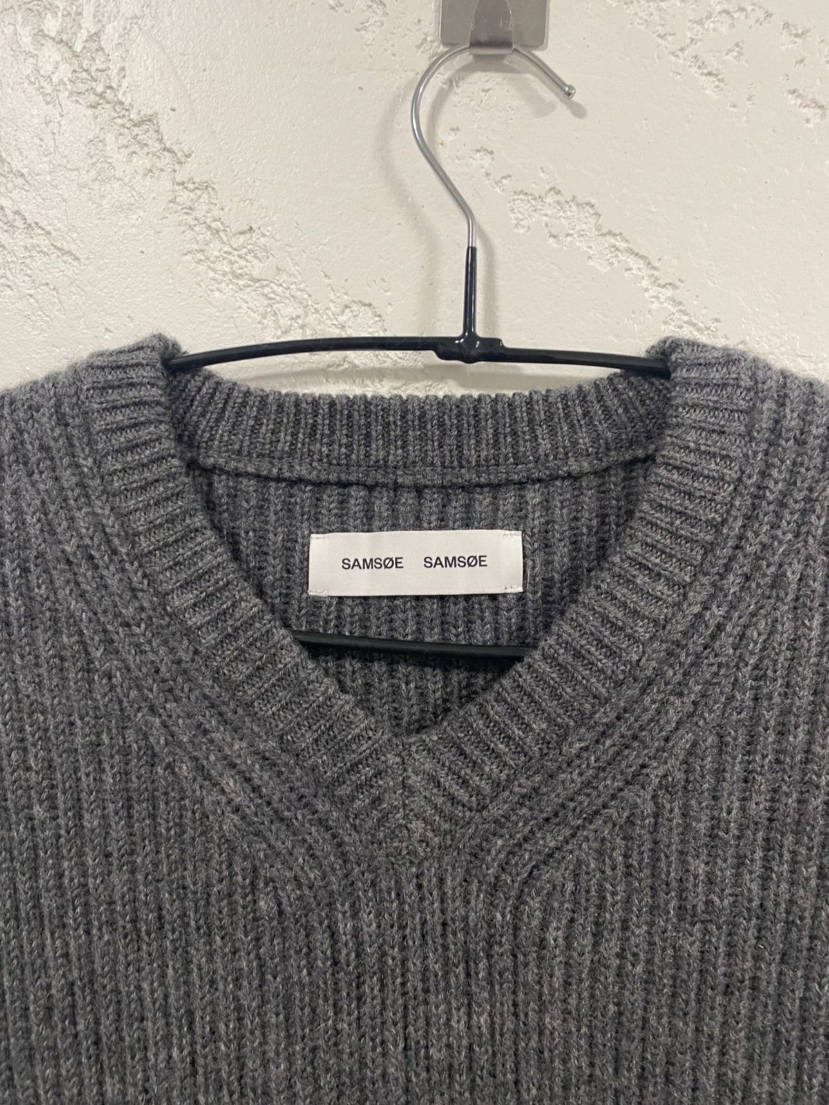 Samsoe Samsoe Samsoe Samsoe Wool Oversized Knitted “Anders” Vest Size: L Size US L / EU 52-54 / 3 - 2 Thumbnail