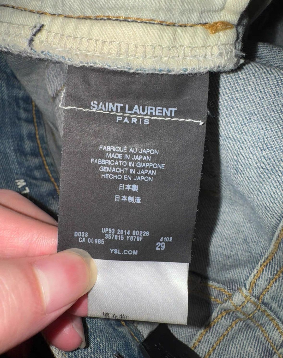 Saint Laurent Paris Saint Laurent washed vermillion light jeans-2505 Size US 29 - 7 Thumbnail