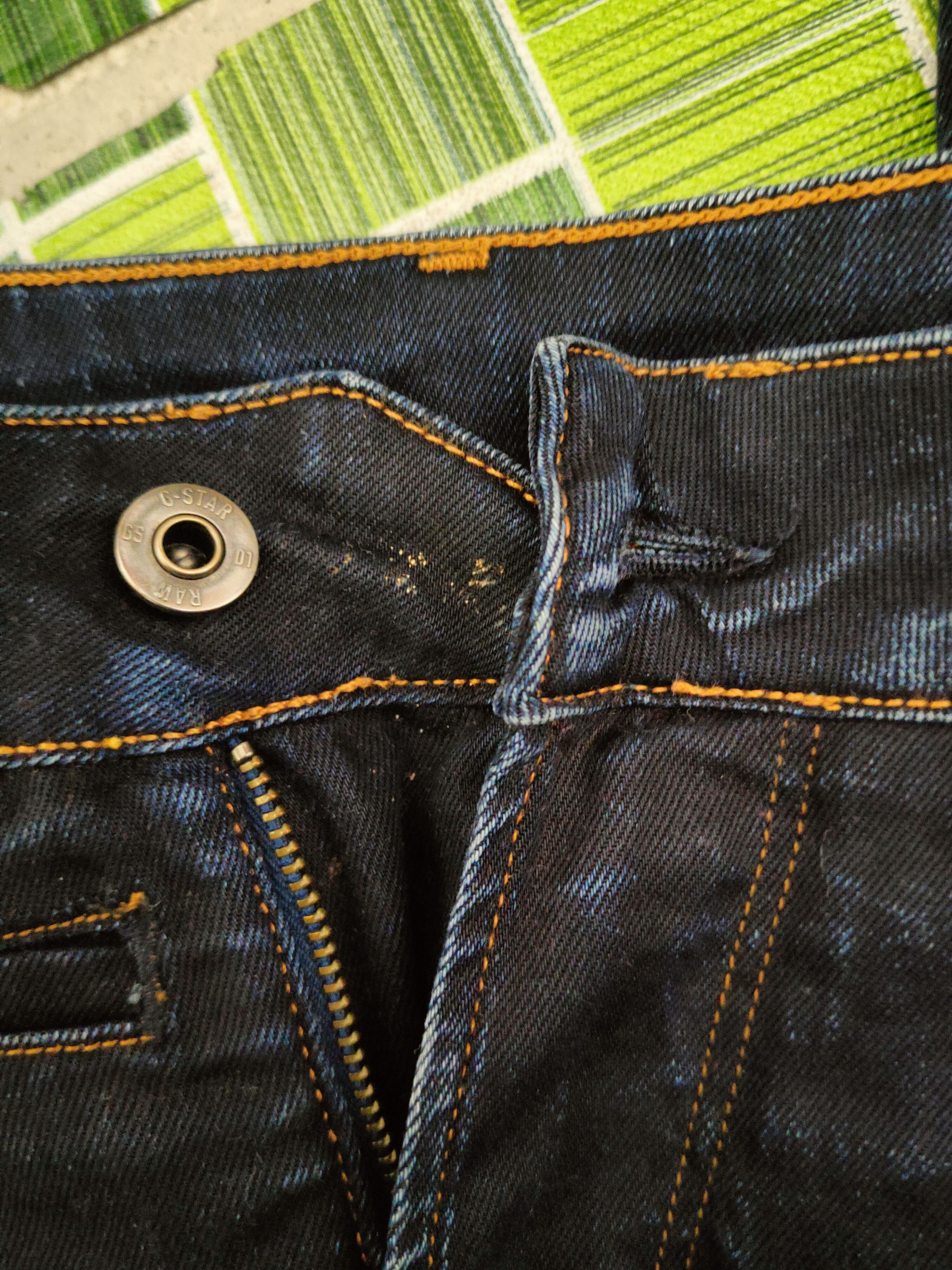 G-Star DL G-star Raw Dark Blue Distressed Ripped Jeans #S2889 Size US 33 - 20 Thumbnail