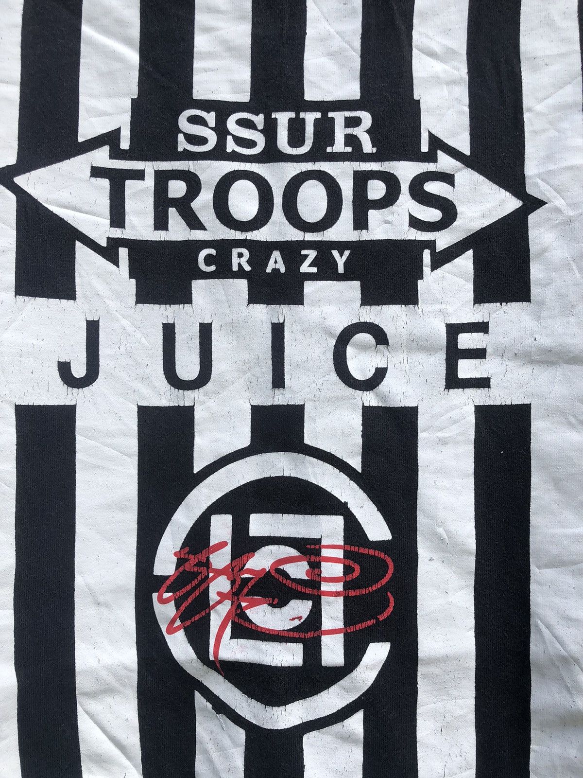 Japanese Brand Vintage Y2K SSUR TROOPS CRAZY JIUCE X CLOT Backhit Tee Size US L / EU 52-54 / 3 - 9 Thumbnail