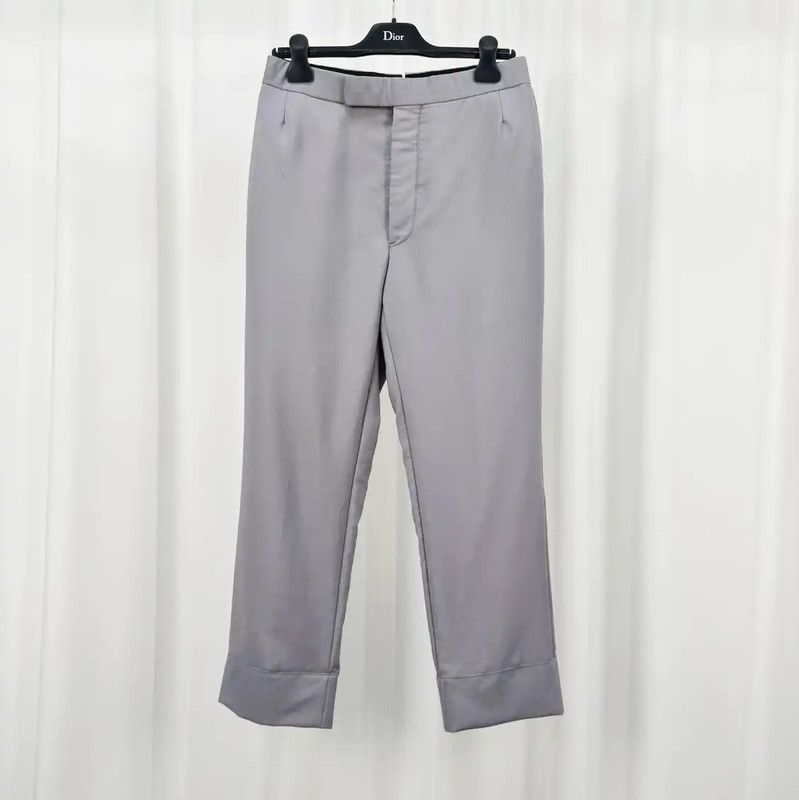 Thom Browne Thom Browne Gray Wool Blend Casual Pants 0089 Size US 27 - 1 Thumbnail