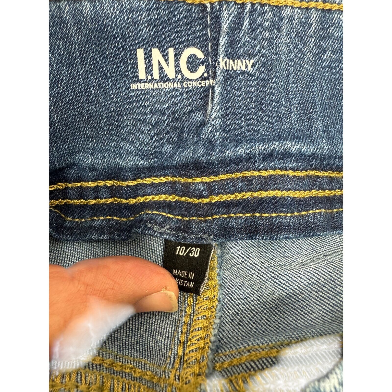 Macys Macy's INC Women's Jeans sz 10/30 NEW # G724 Size 32" / US 10 / IT 46 - 3 Thumbnail