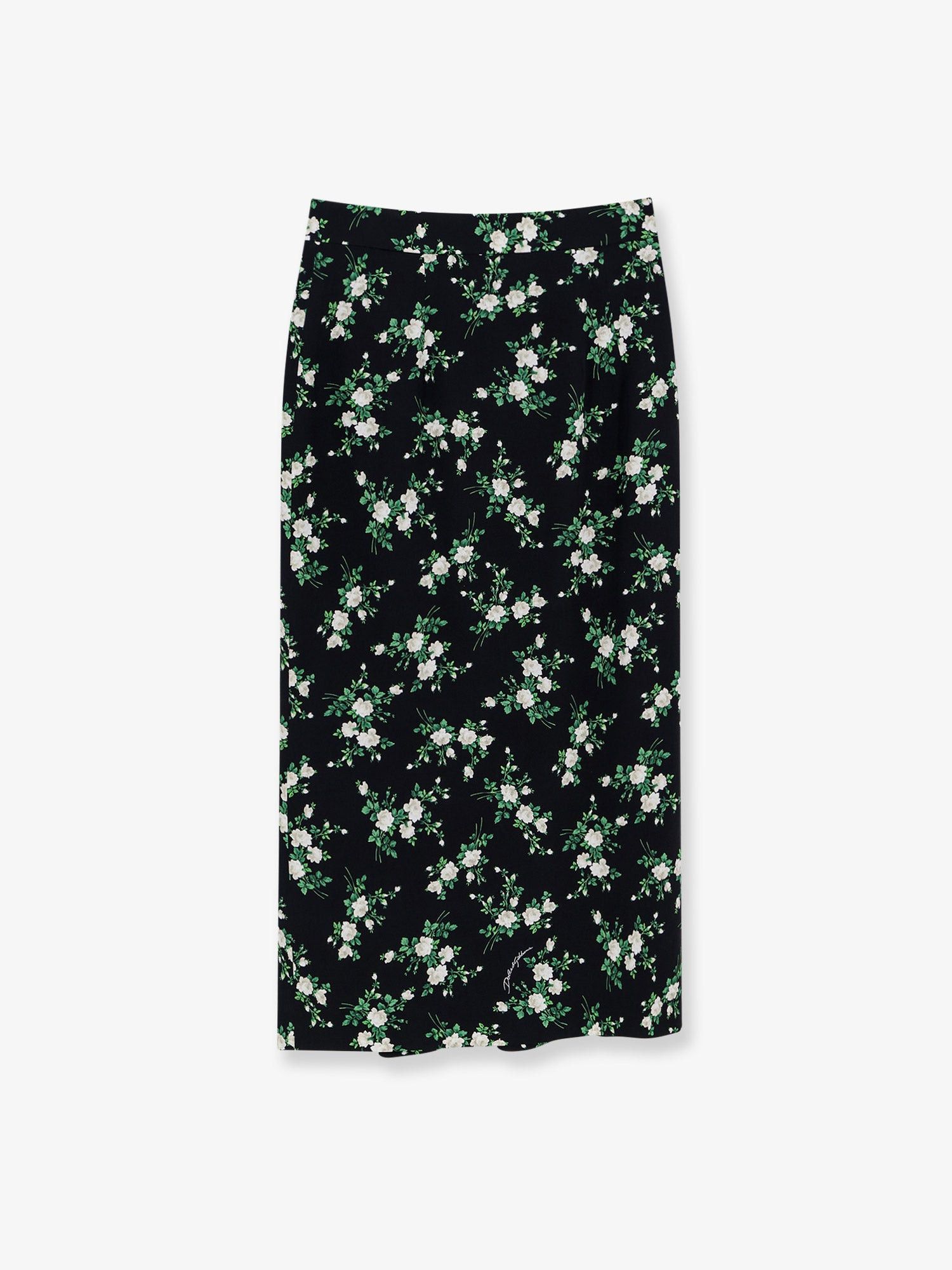 Dolce & Gabbana Silk Skirt With Floral Print Size 28" / US 6 / IT 42 - 1 Thumbnail