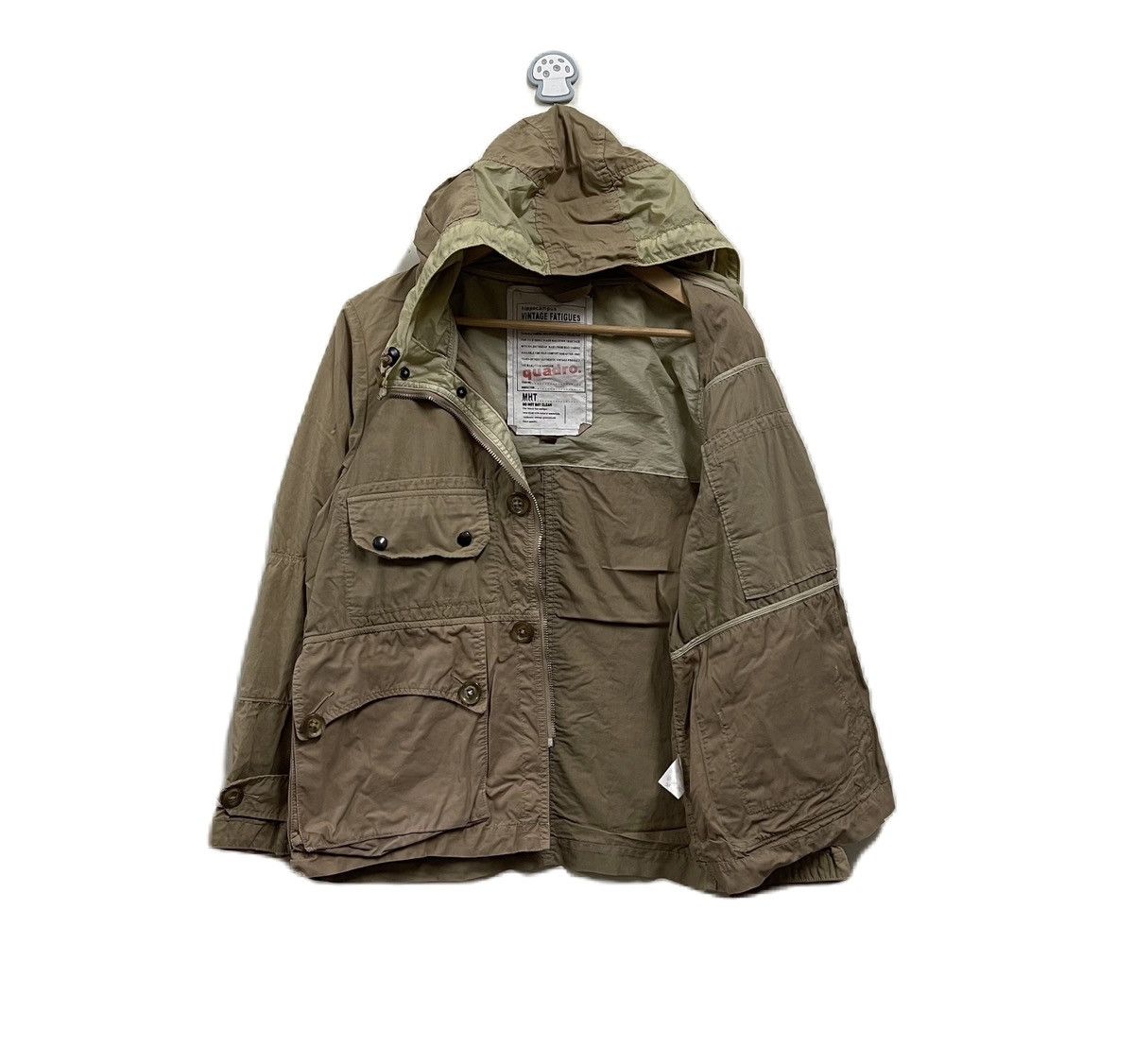 Japanese Brand Quadro Japan Hippocampus Vintage Fatigue Jacket Ifsixwasnine Size US M / EU 48-50 / 2 - 2 Thumbnail
