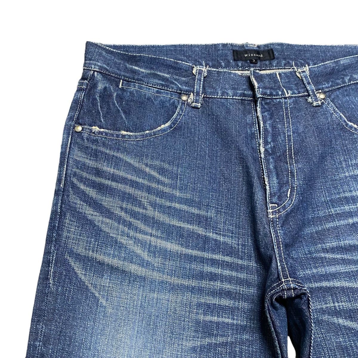 Japanese Brand Wizzard Japan Clawmark Denim Flare Jeans Hedi Slimane Size US 32 / EU 48 - 5 Thumbnail