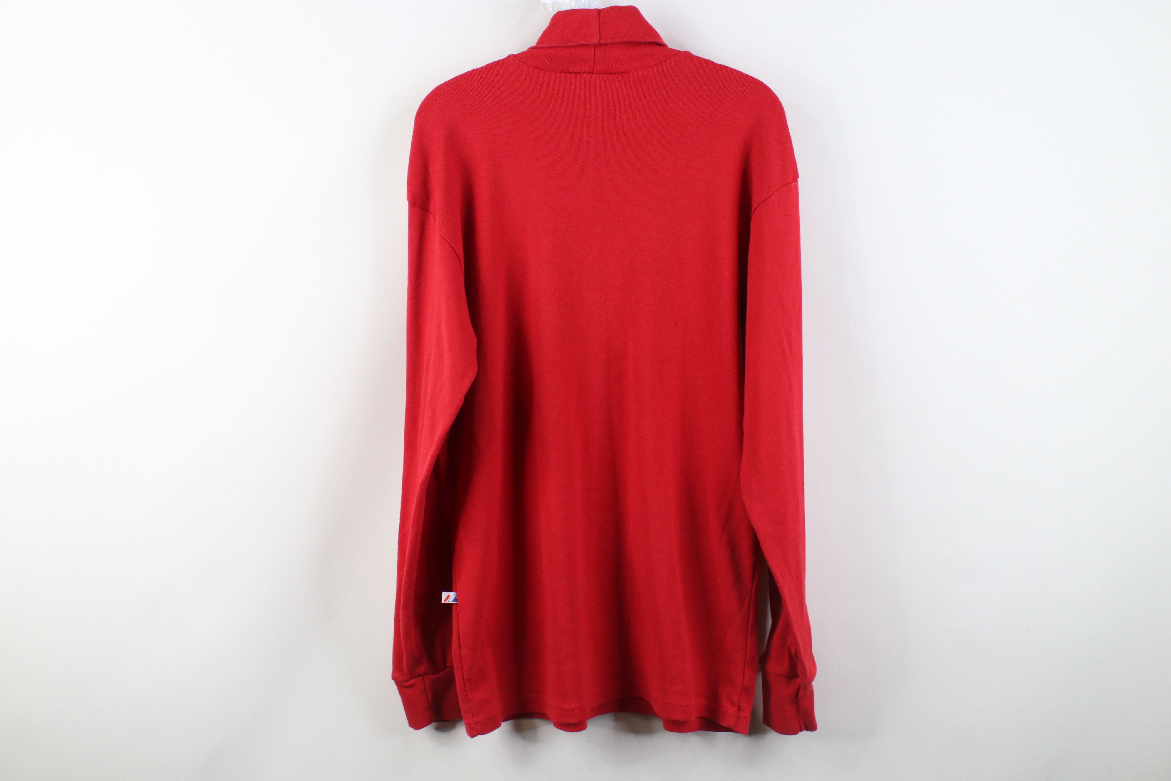 Majestic Vintage 90s Majestic Indians Ribbed Knit Turtleneck USA Size US XL / EU 56 / 4 - 14 Thumbnail
