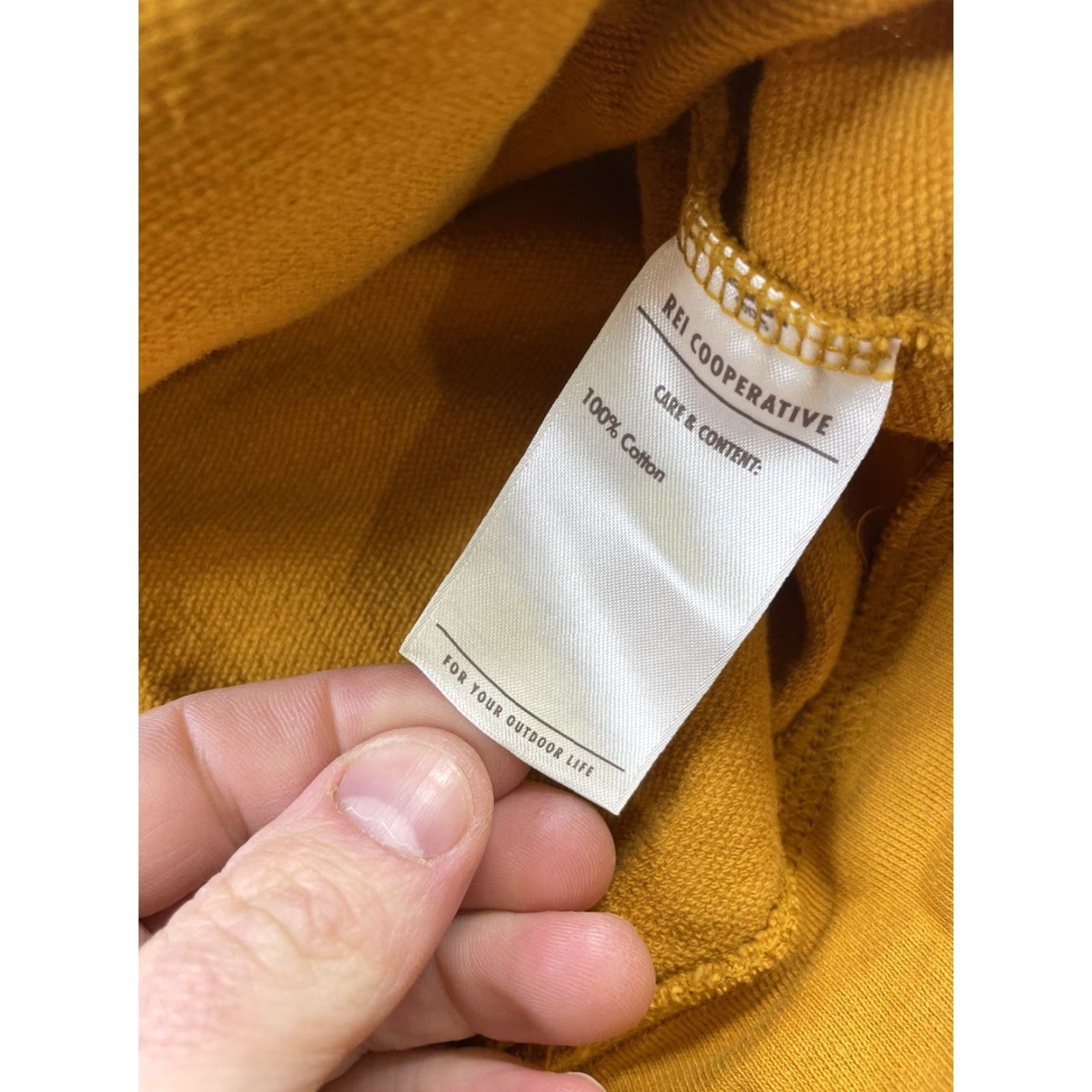Vintage REI Sweatshirt Mens M Yellow 1/4 Zip Mock Neck Pullover Cotton Regular Fit Outdoors Size US M / EU 48-50 / 2 - 3 Thumbnail