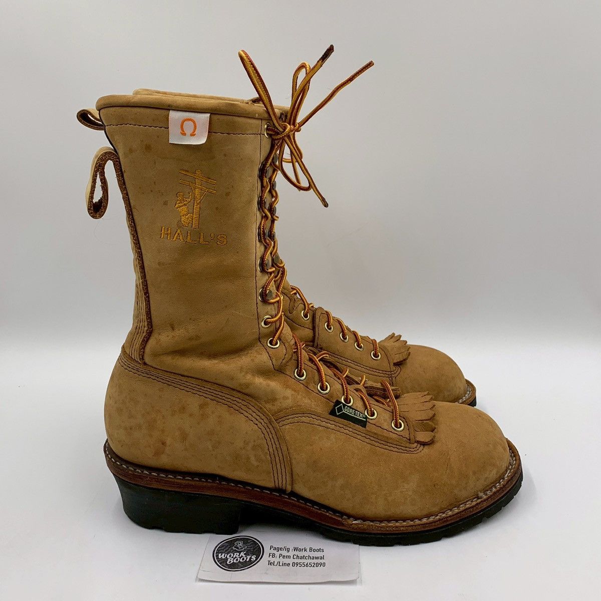 Vintage J.H.Hall Matter Horn Lineman Boots Size US 9.5 / EU 42-43 - 5 Thumbnail