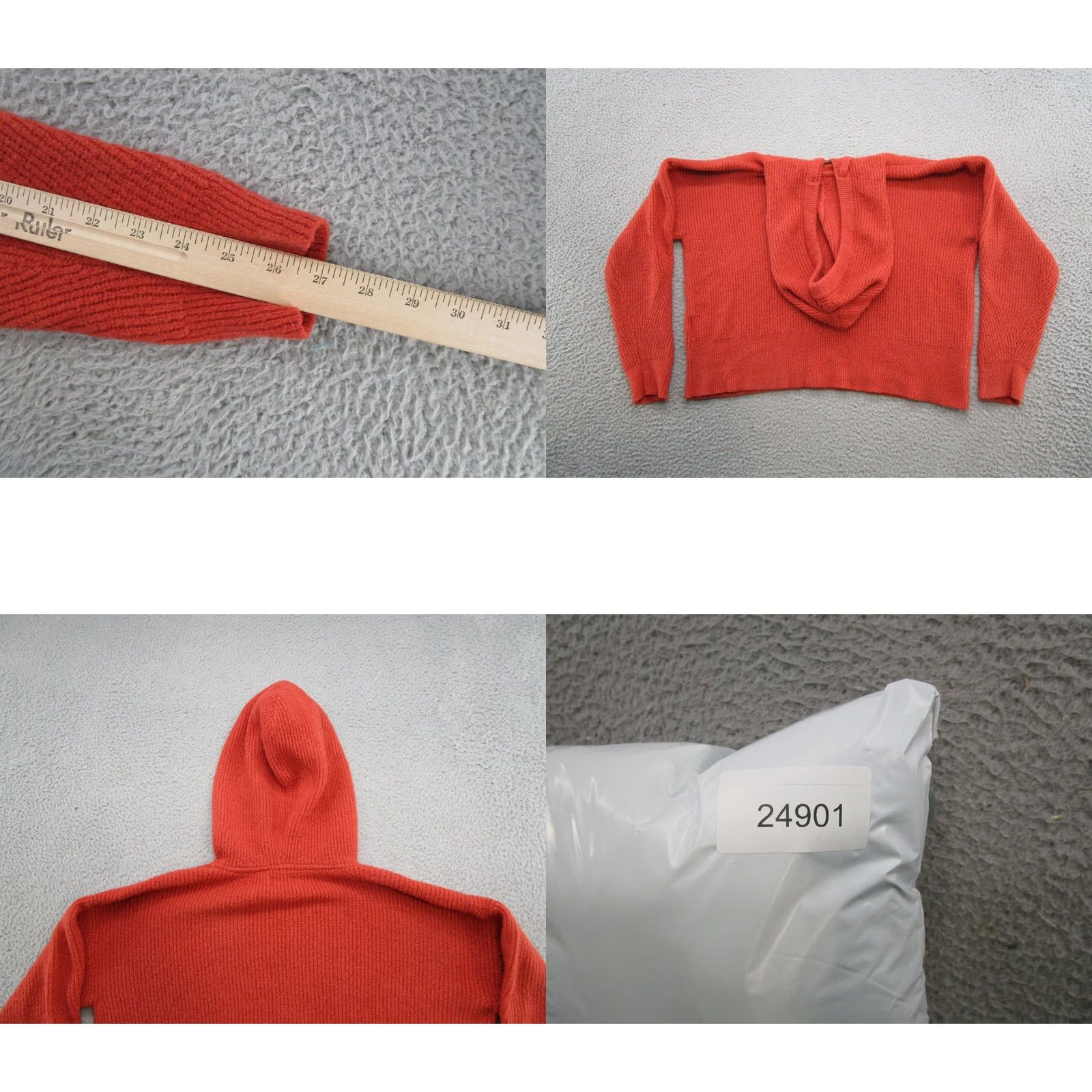 Lucky Brand Lucky Brand Women's Hooded Knit Sweater Pullover Size M Red Size M / US 6-8 / IT 42-44 - 8 Thumbnail